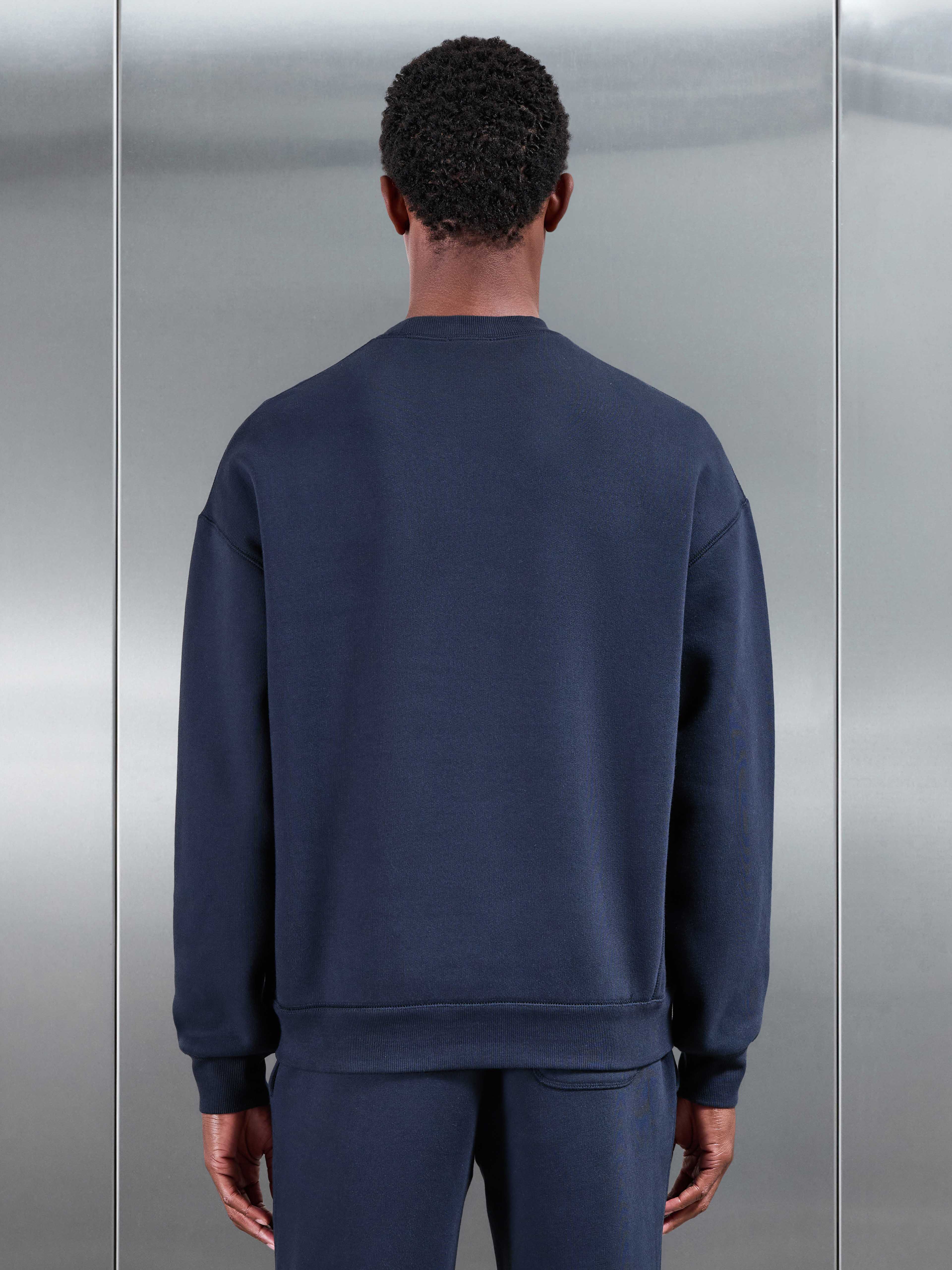 Relaxed Fit Sweatshirt in Navy