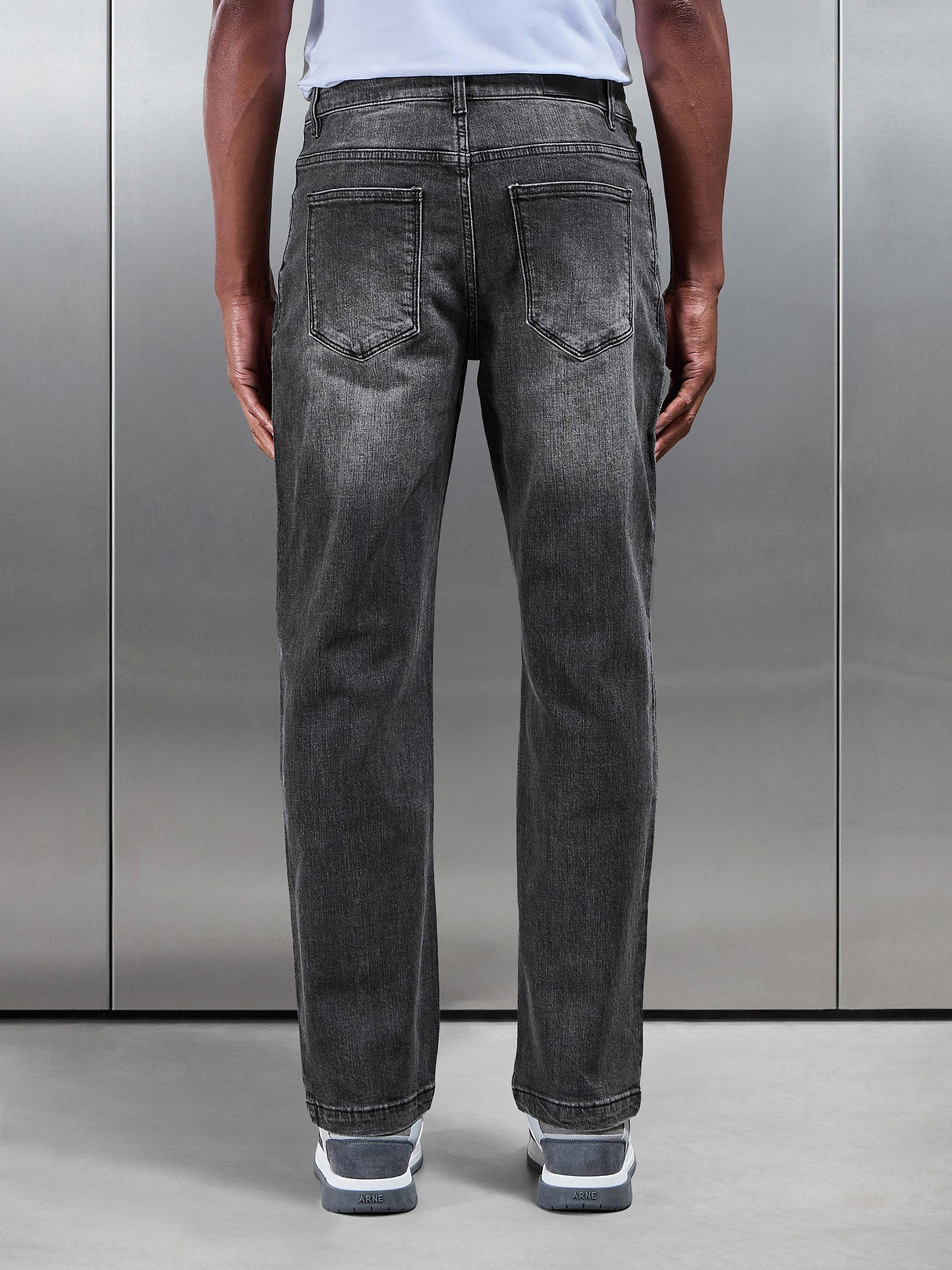 Relaxed Fit Denim Jeans in Grey Wash | ARNE UK