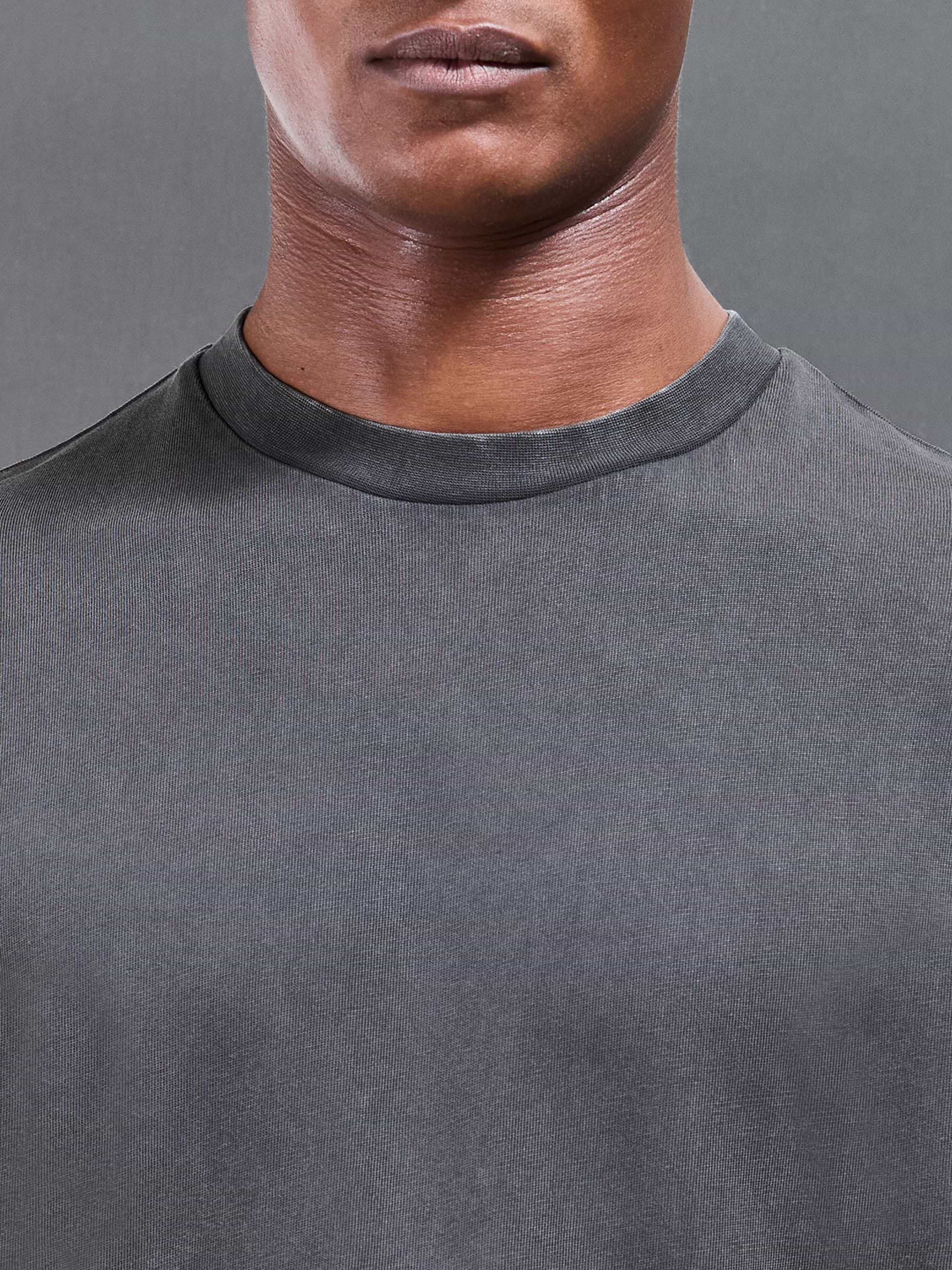 Relaxed Fit Garment Dye T-Shirt in Grey