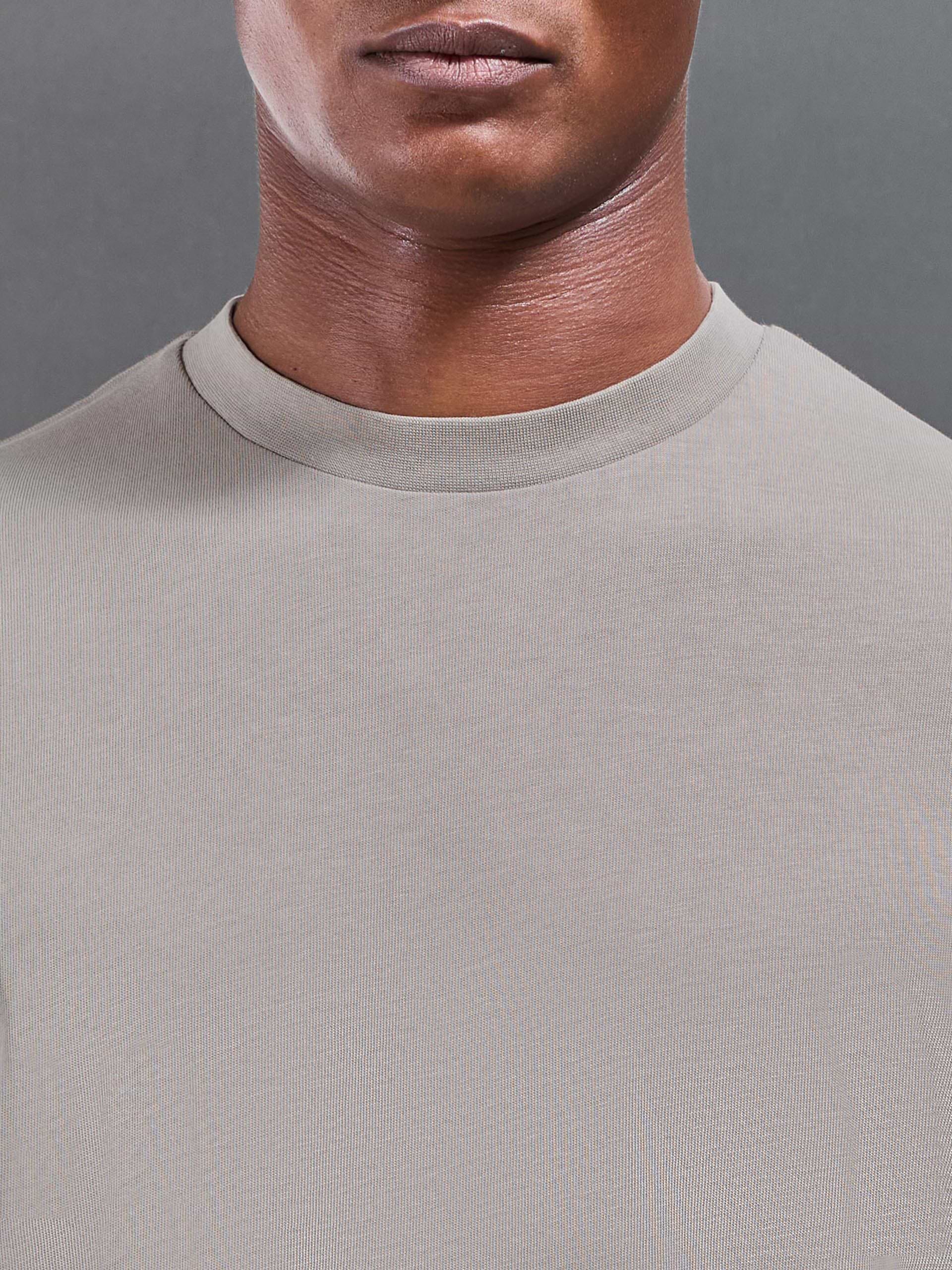 Relaxed Fit Garment Dye T-Shirt in Stone