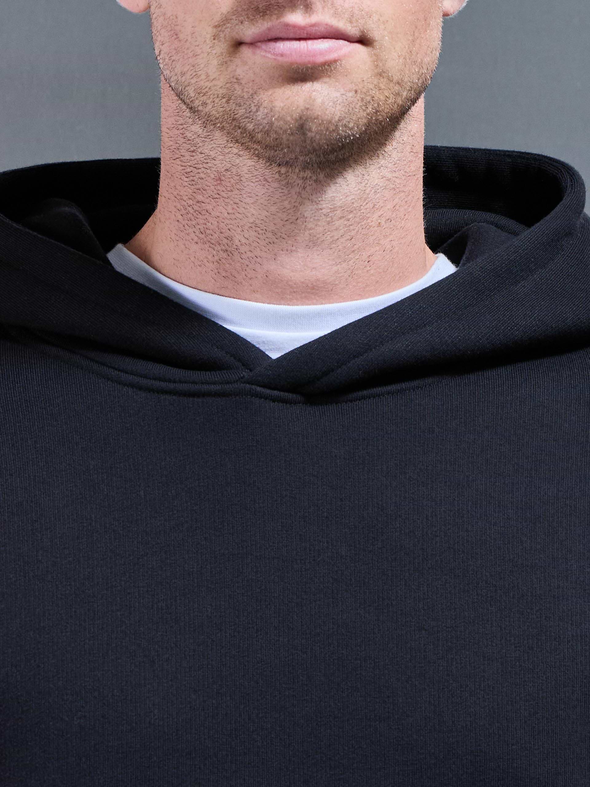 Relaxed Fit Hoodie in Black