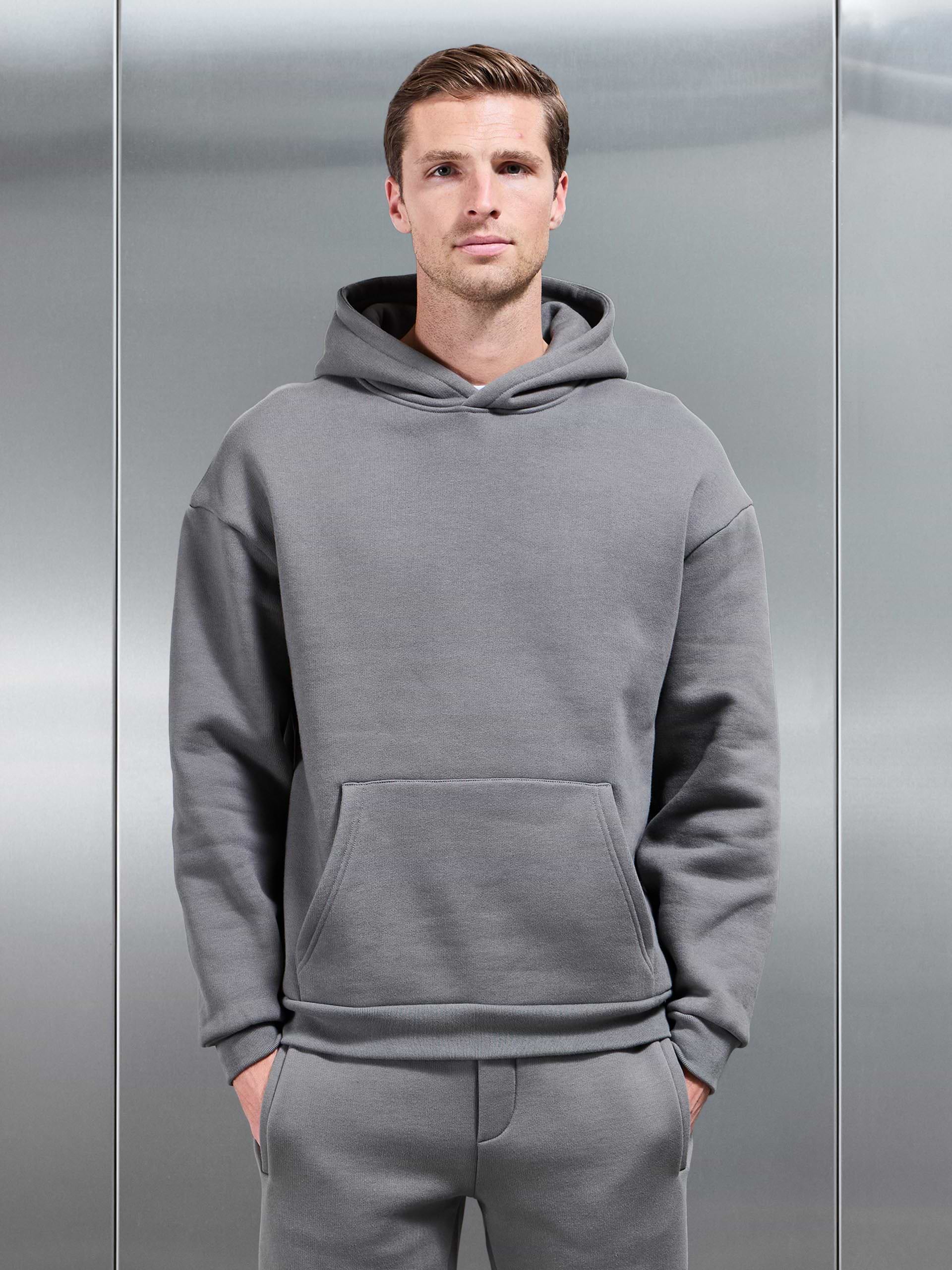 Relaxed Fit Hoodie in Grey