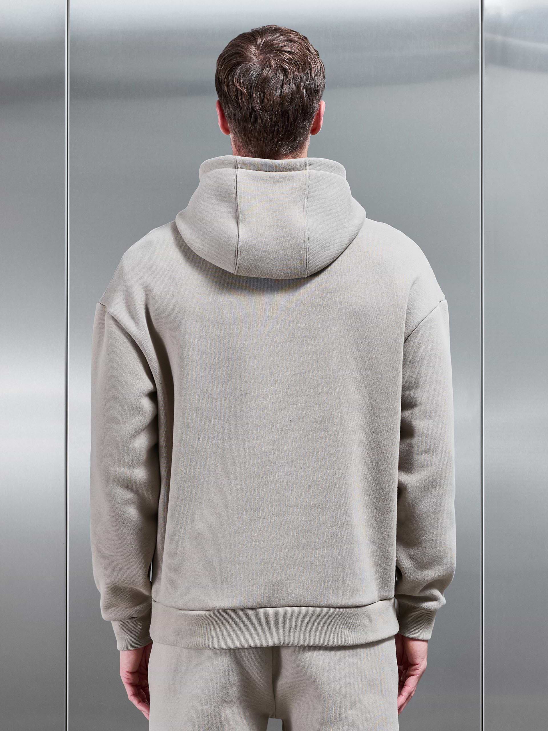 Relaxed Fit Hoodie in Stone