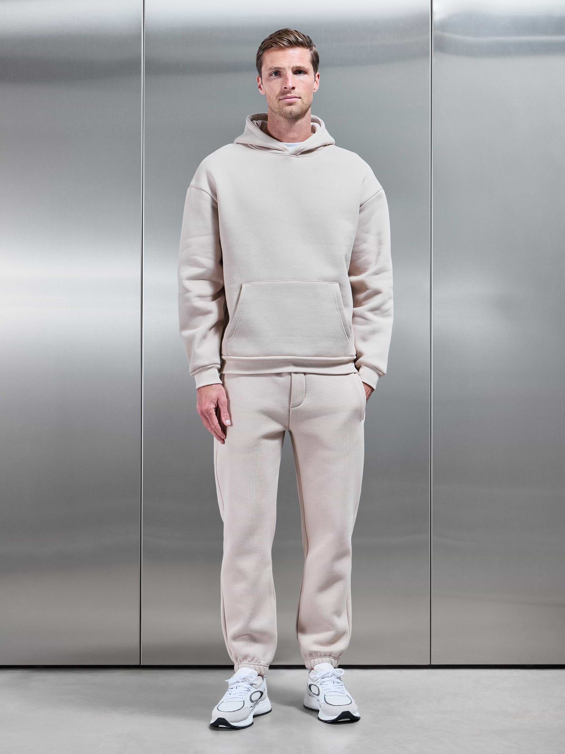 Relaxed Fit Jogger in Beige