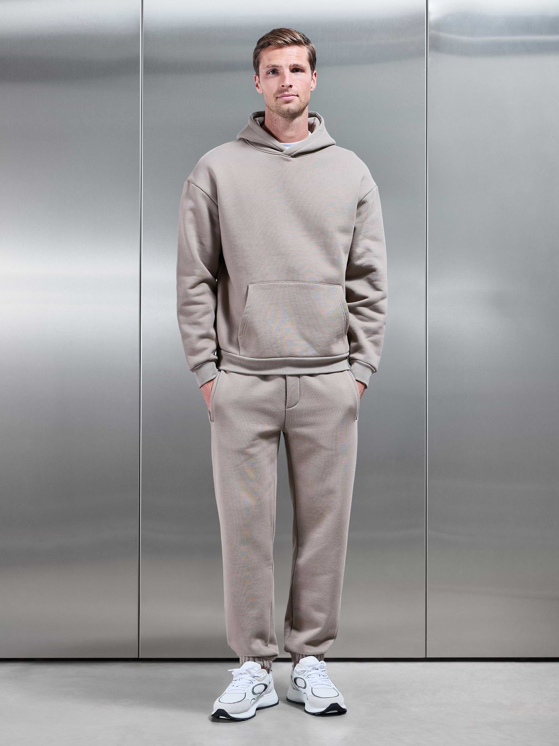 Relaxed Fit Jogger in Taupe