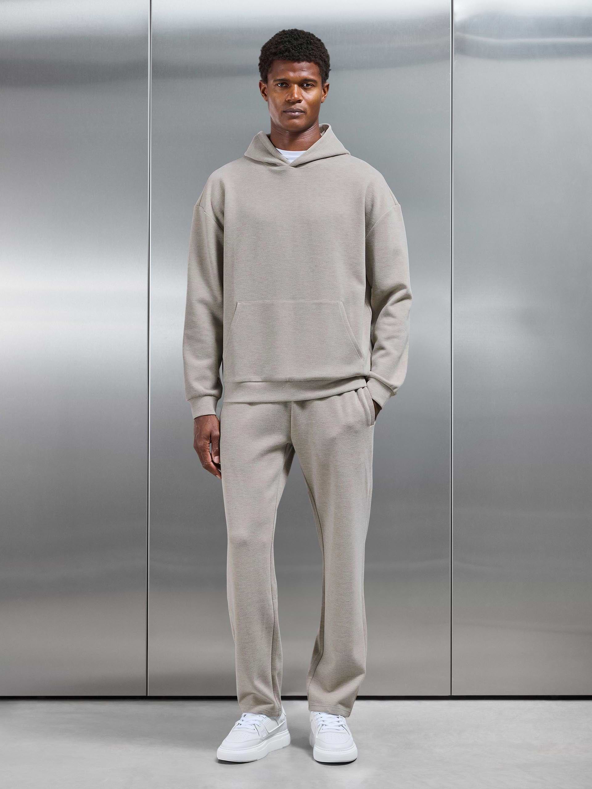 Relaxed Fit Knitted Jogger in Stone