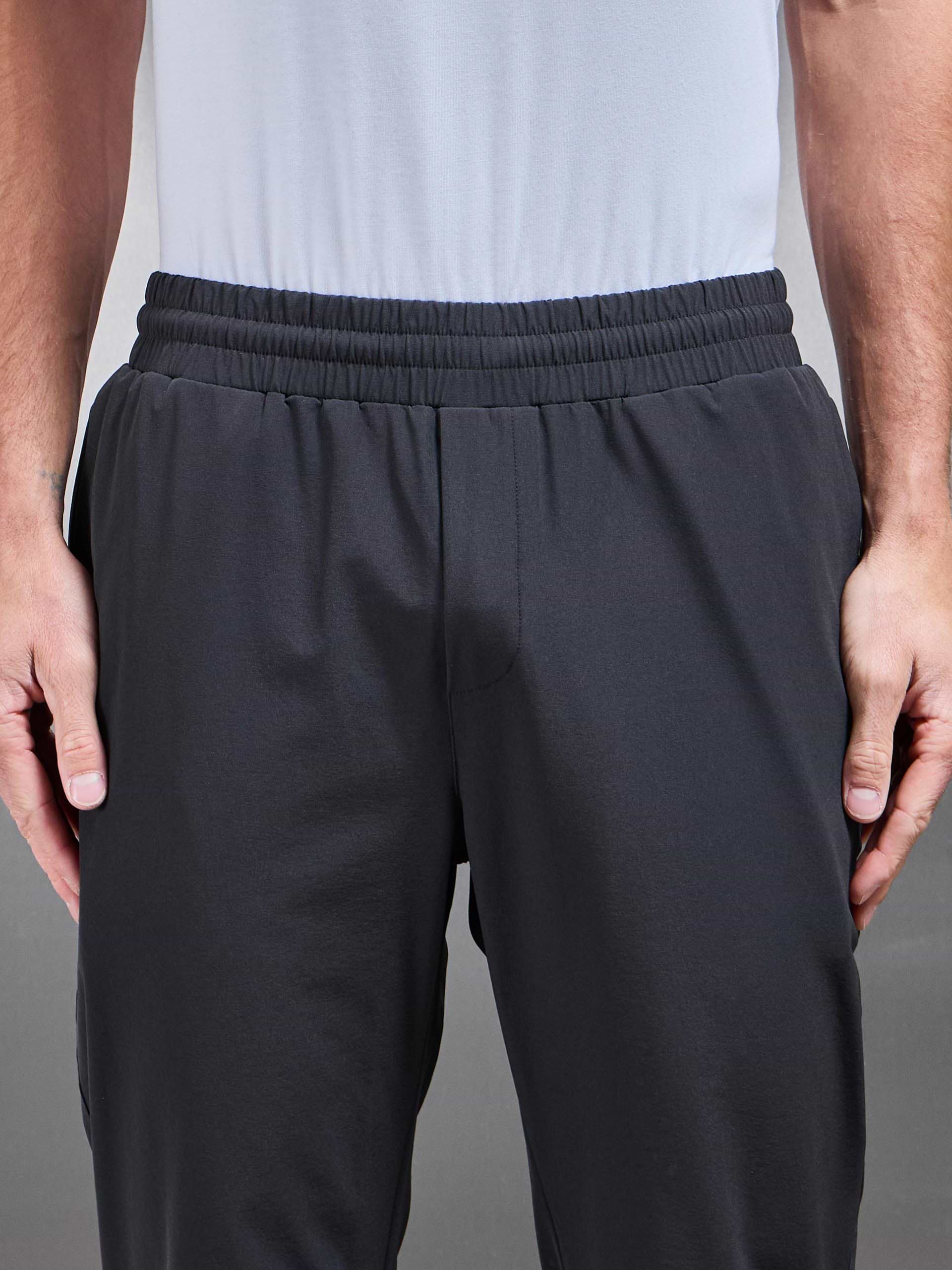 Relaxed Fit Nylon Trackpant in Grey