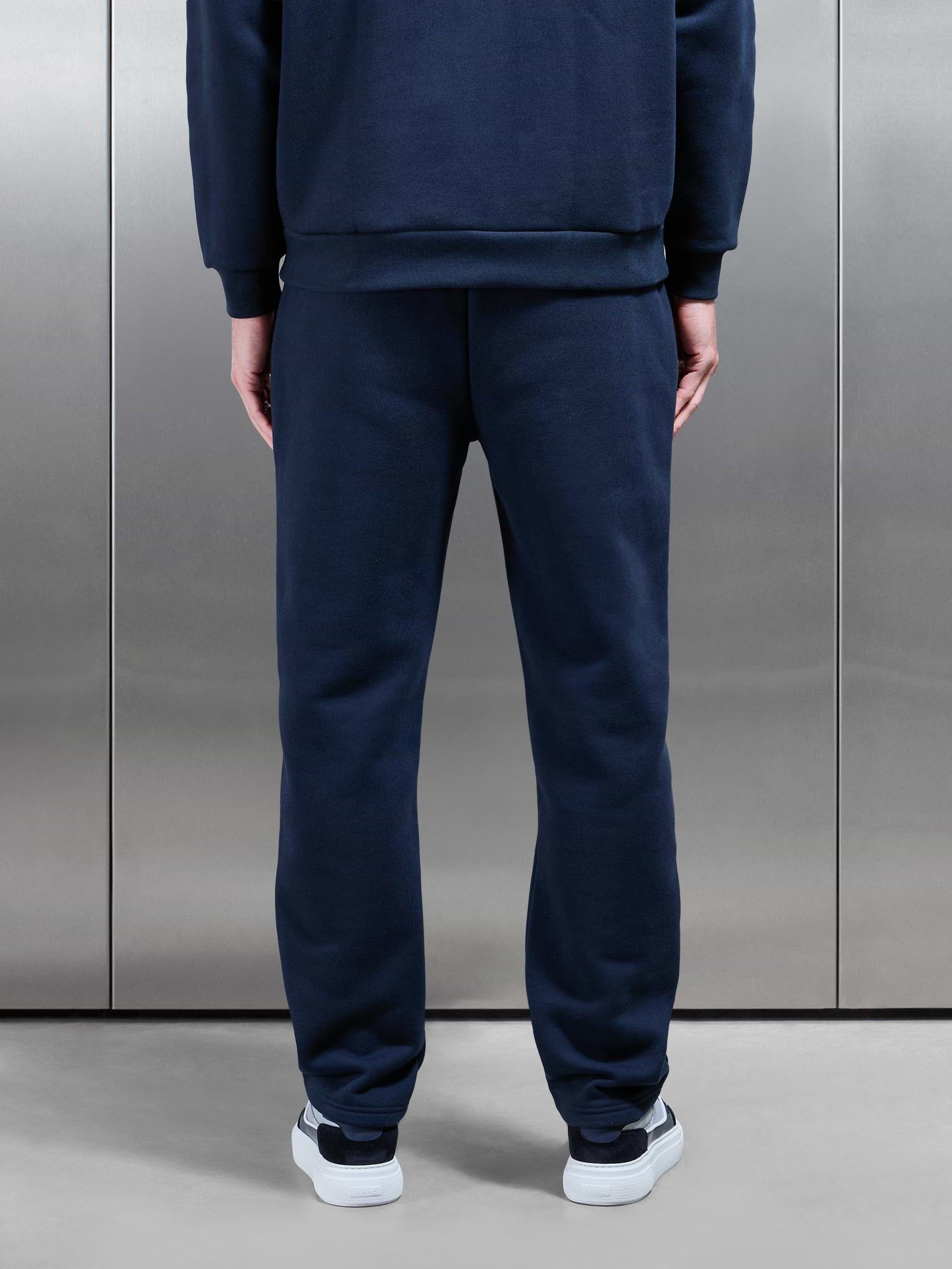 Relaxed Fit Straight Leg Jogger in Navy