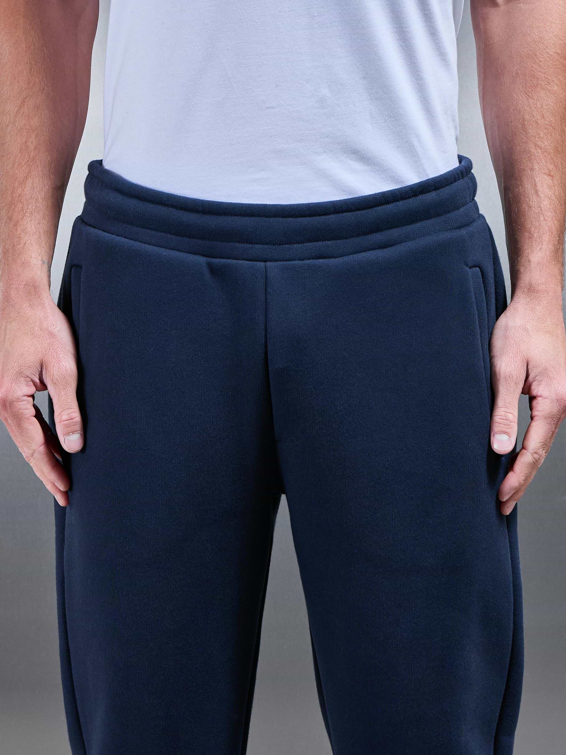 Relaxed Fit Straight Leg Jogger in Navy