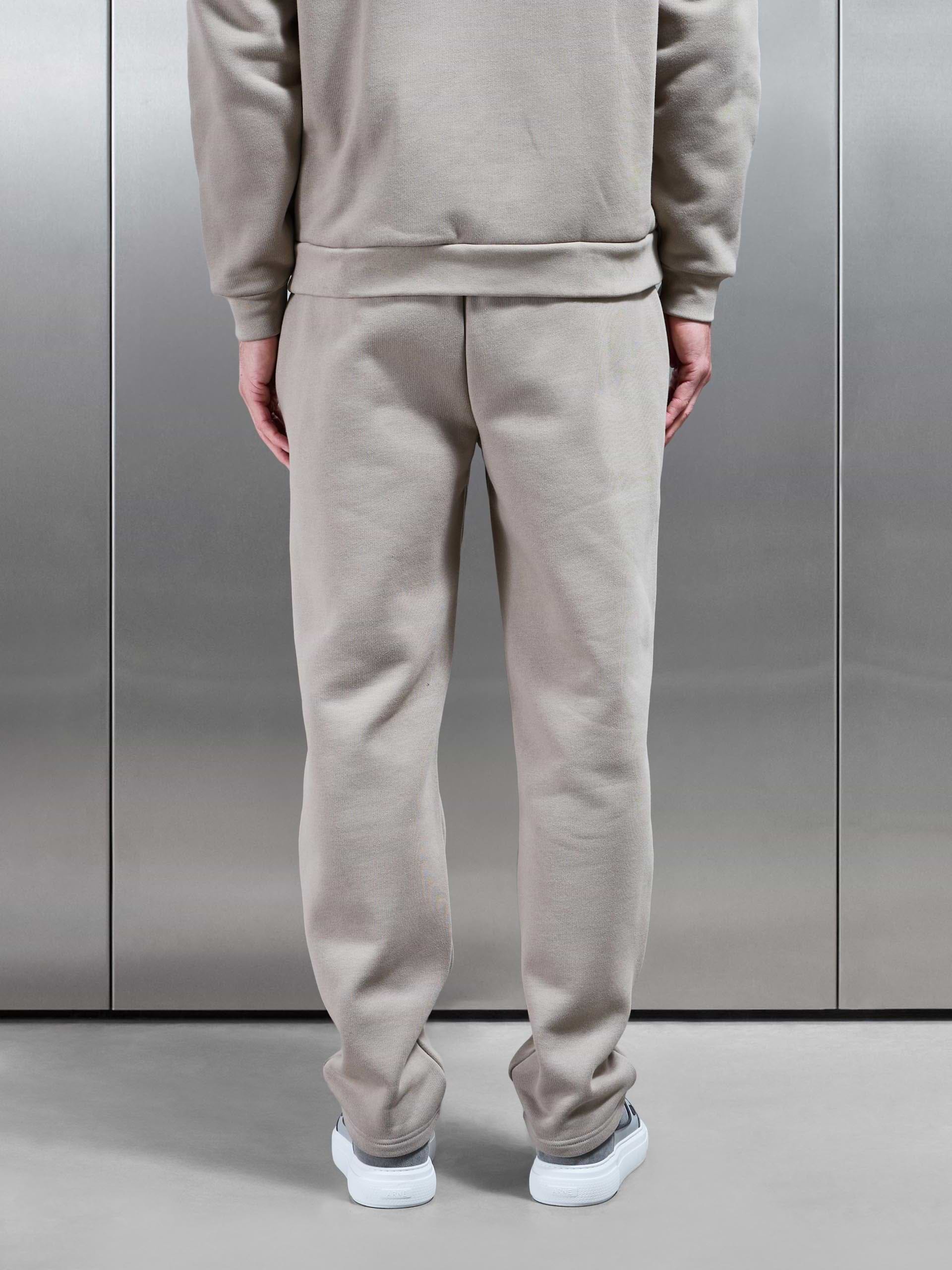 Relaxed Fit Straight Leg Jogger in Stone