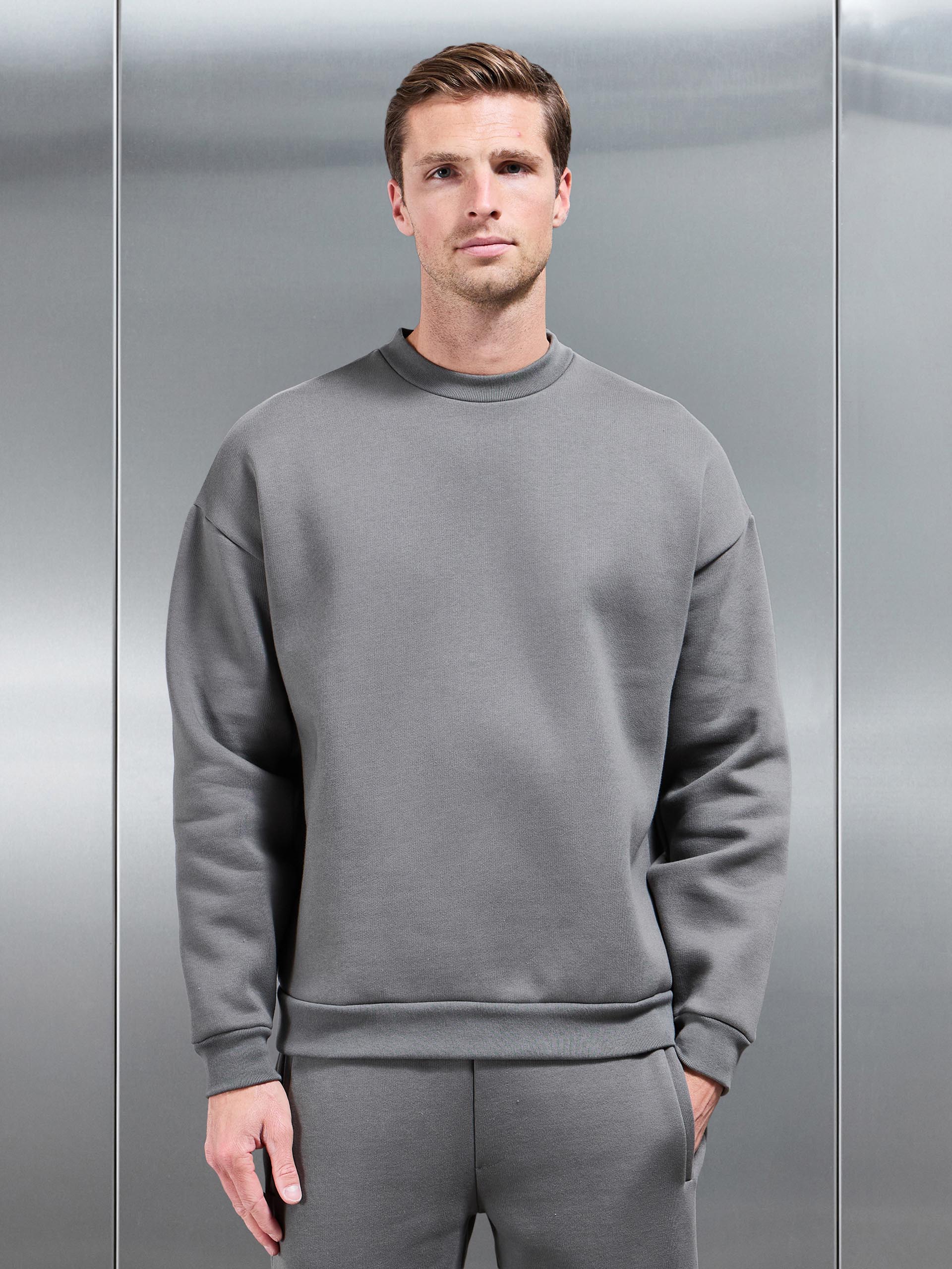 Relaxed Fit Sweatshirt in Grey