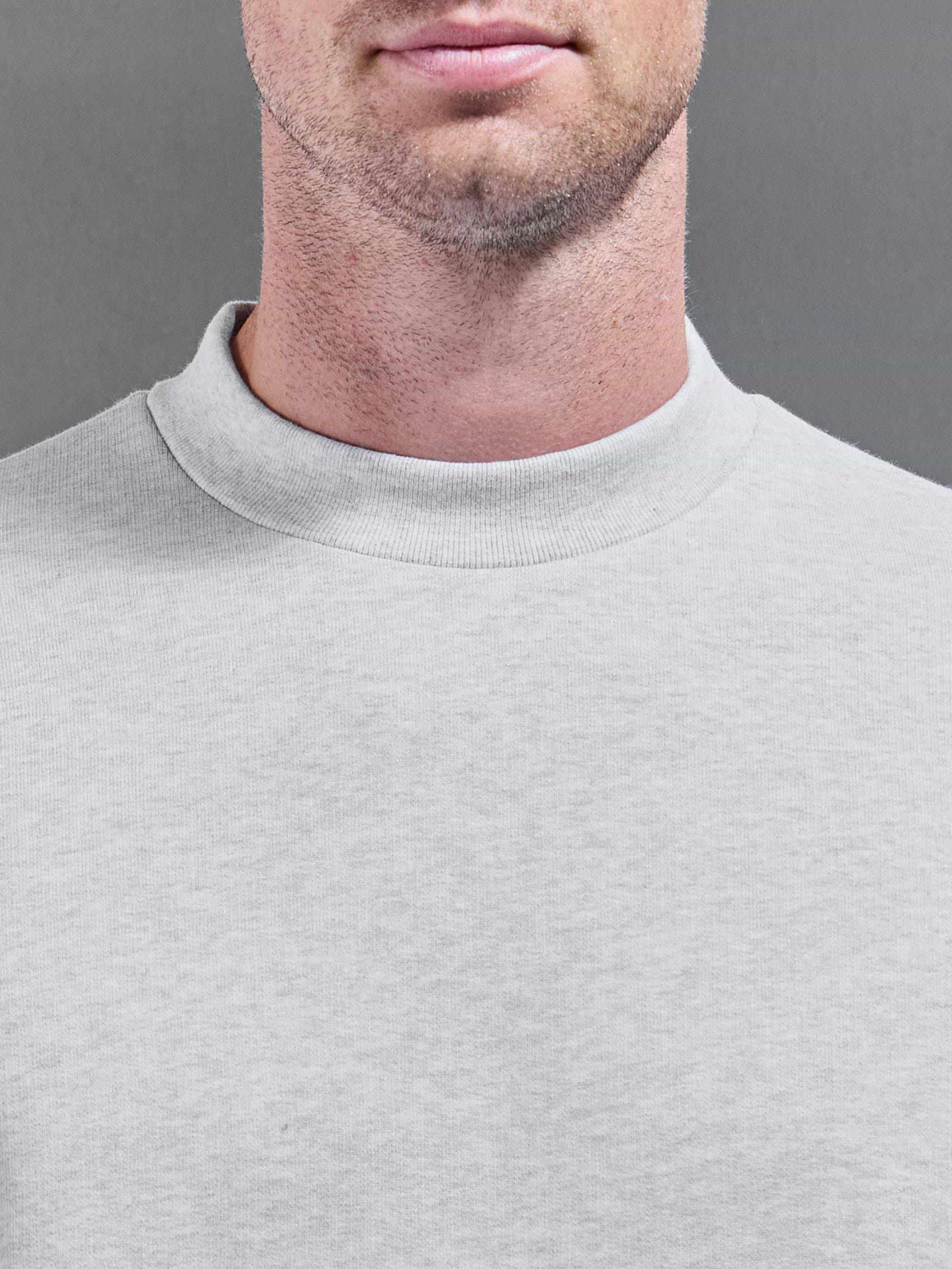 Relaxed Fit Sweatshirt in Marl Grey