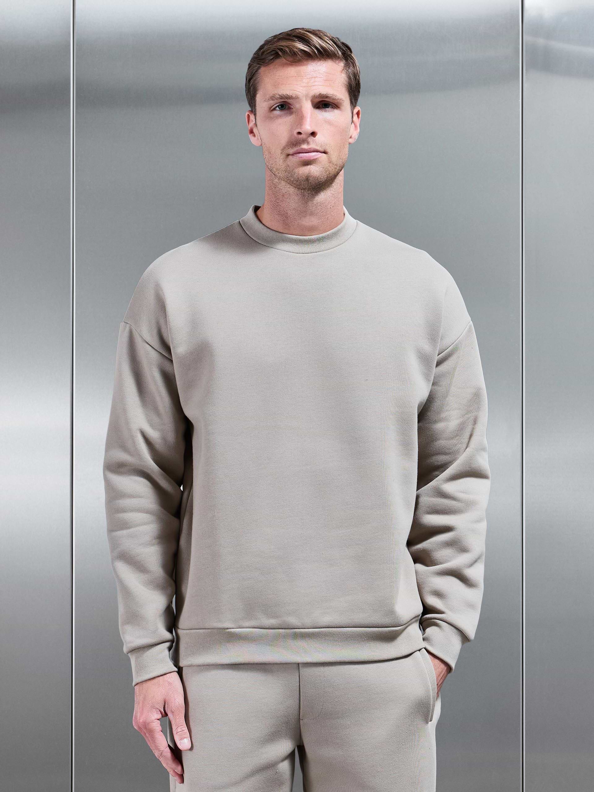 Relaxed Fit Sweatshirt in Stone