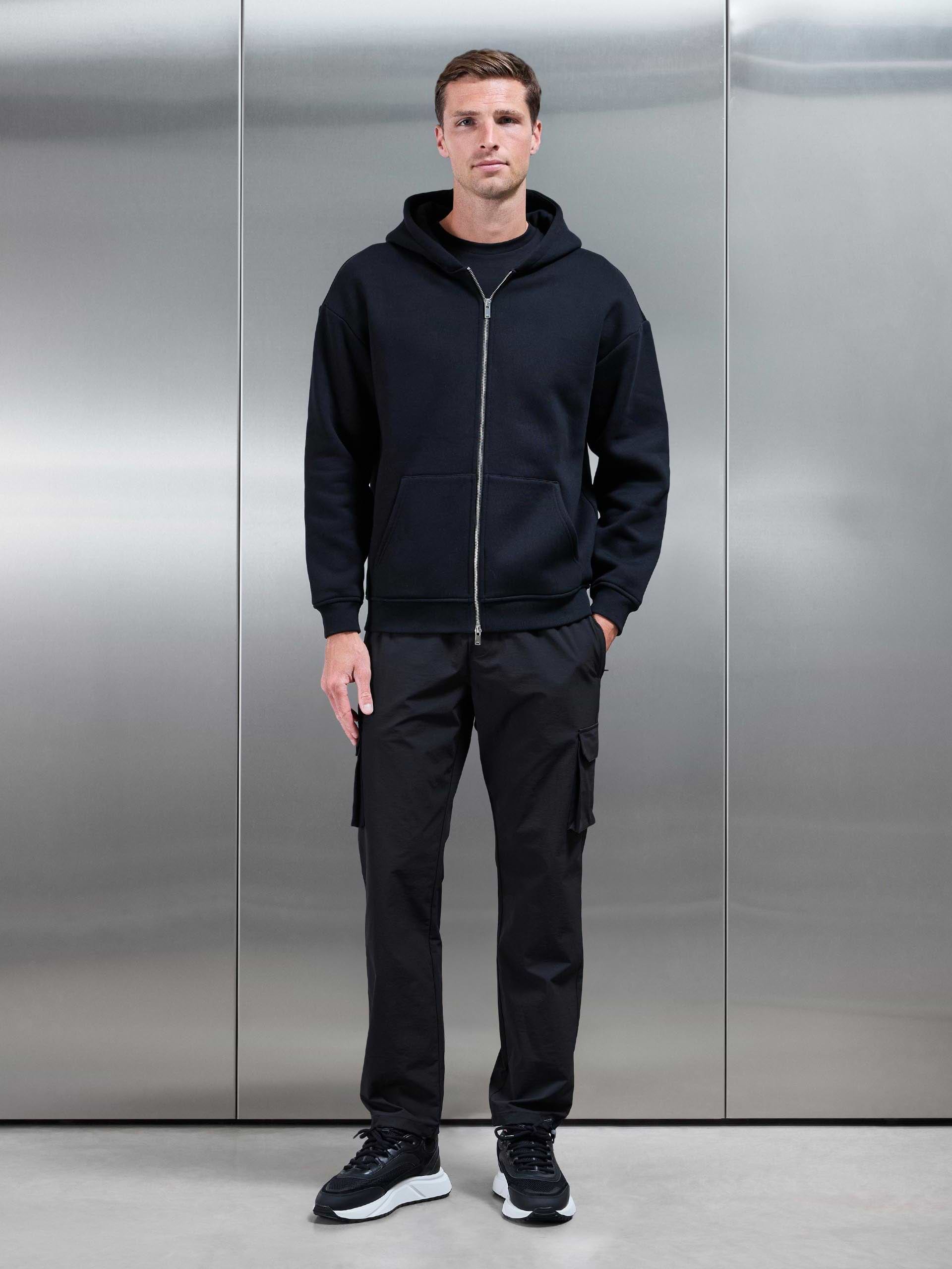 Relaxed Fit Utility Cargo Pant in Black