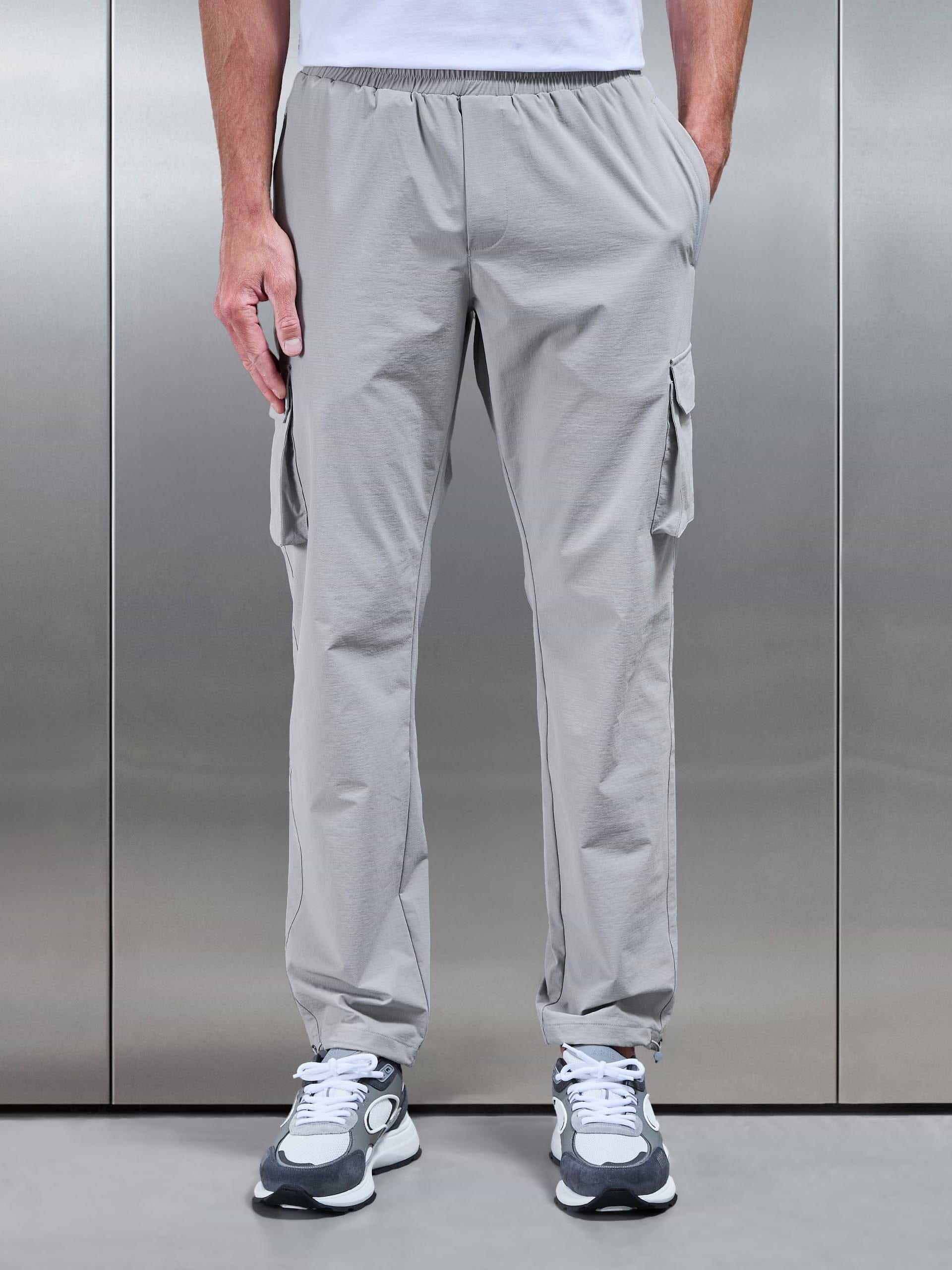 Relaxed Fit Utility Cargo Pant in Mid Grey