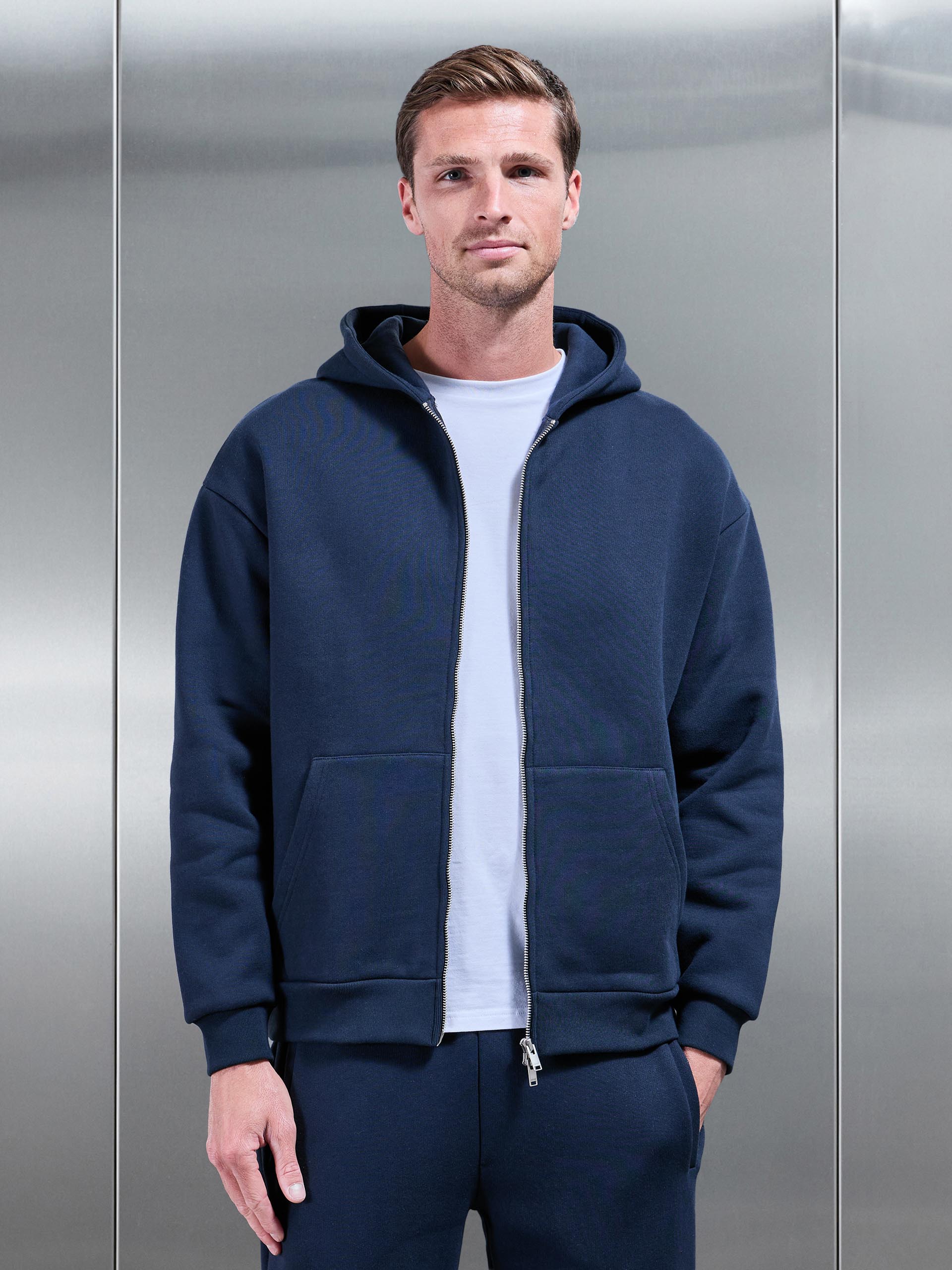 boxraw hoodie セットアップ ミッドナイトネイビー East Street Hoodie - Midnight Blue | BOXRAW