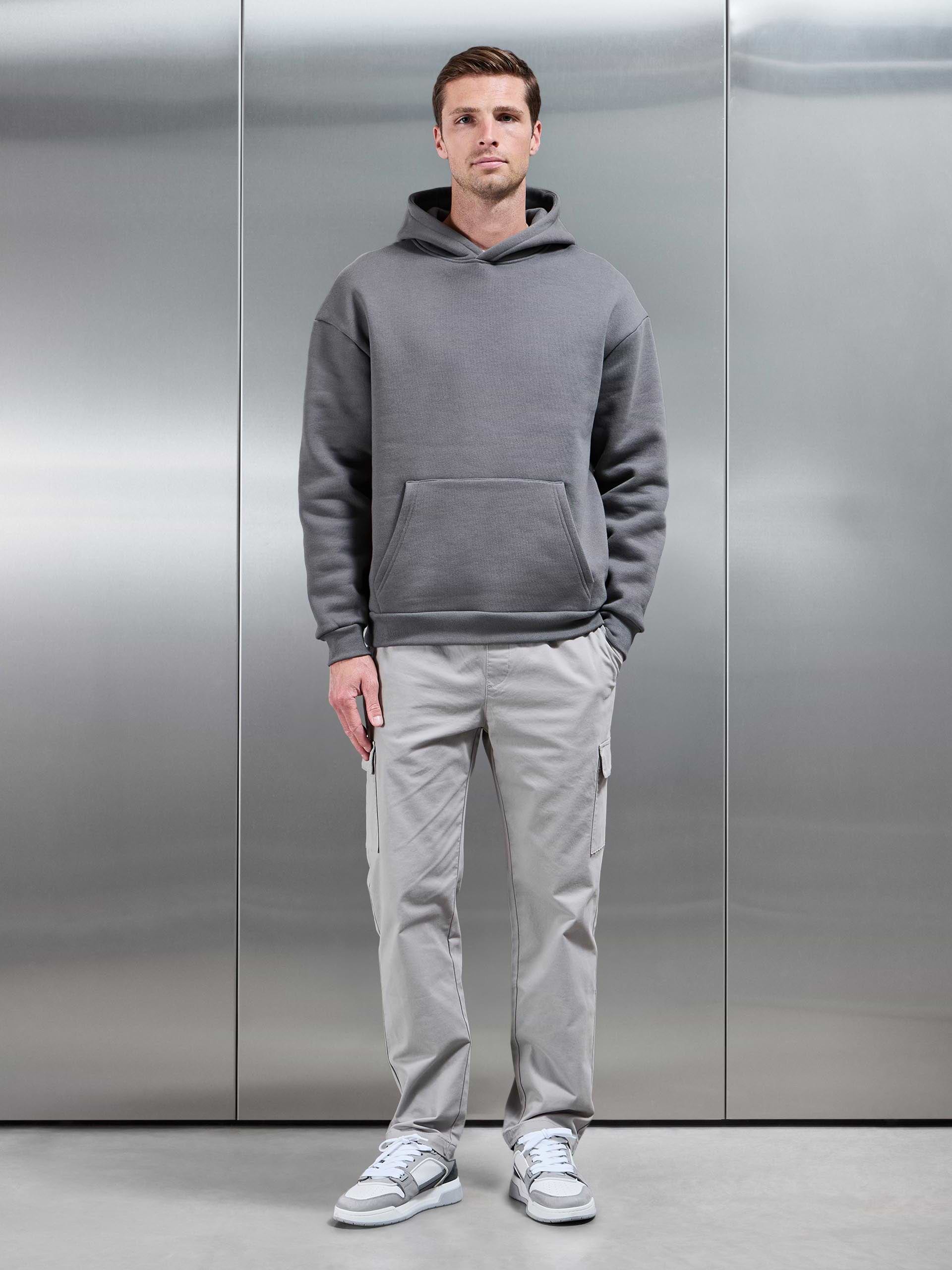 Relaxed Fit Cotton Cargo Pant in Stone