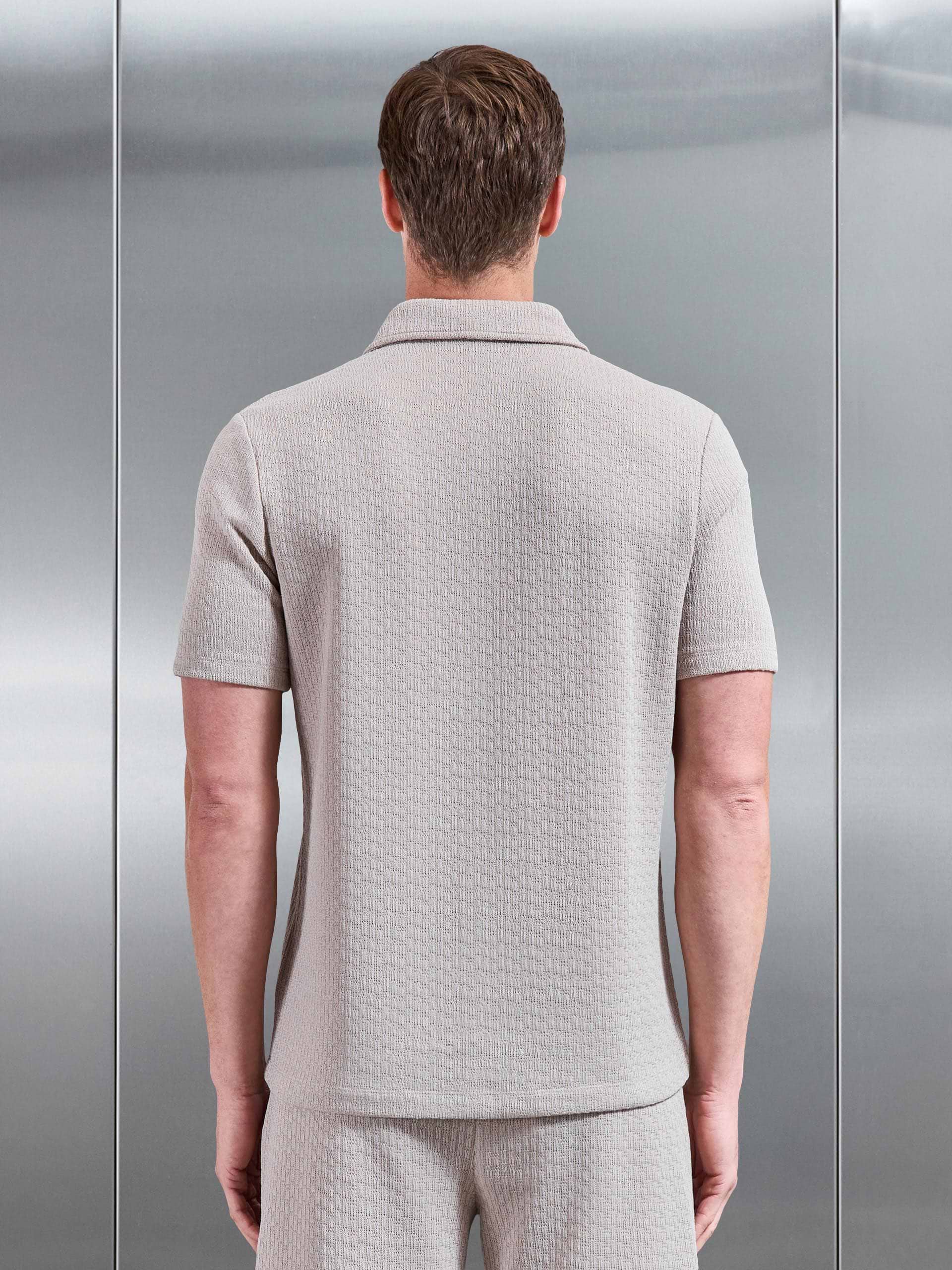 Resort Revere Collar Shirt in Stone