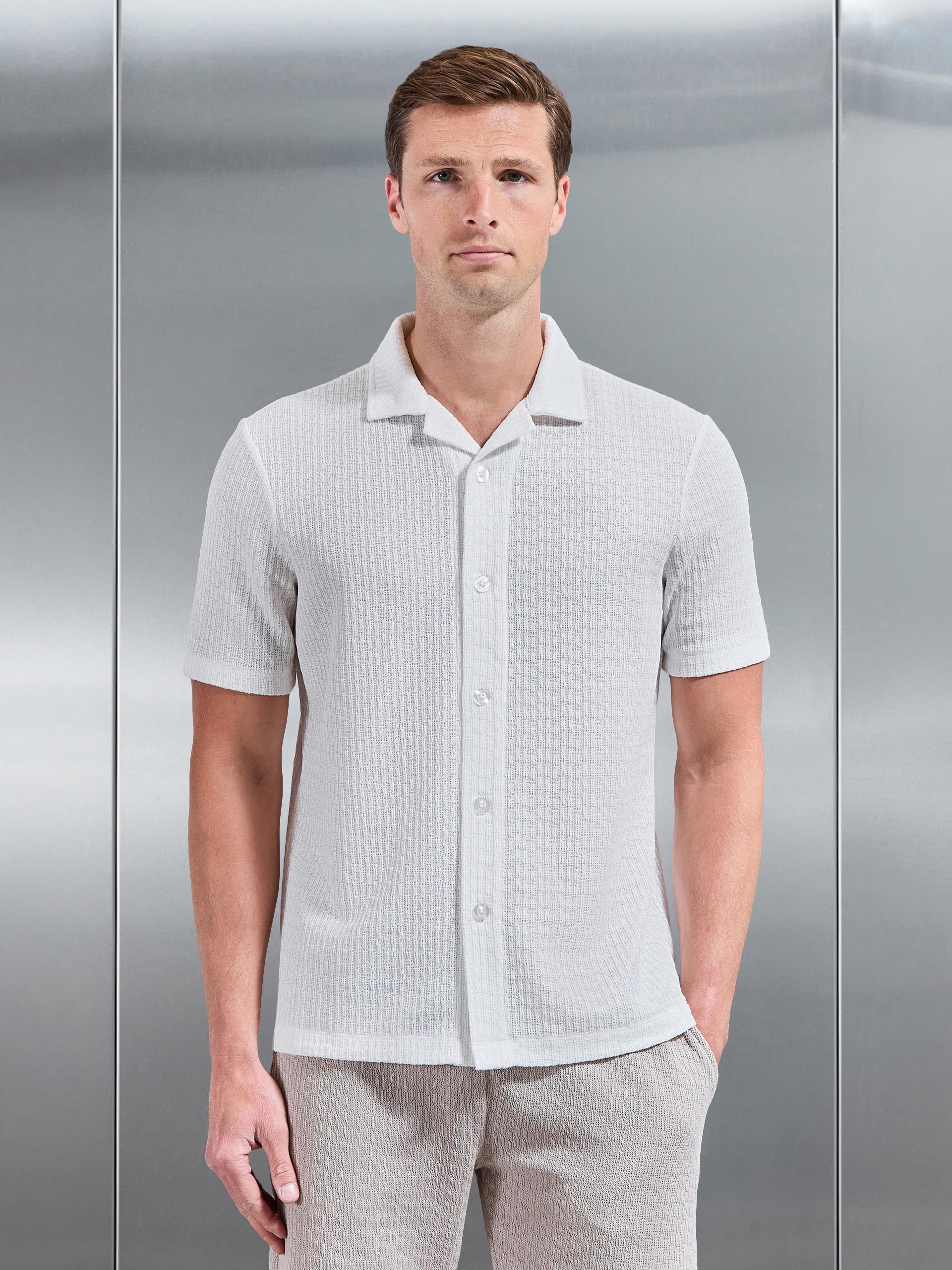 Resort Revere Collar Shirt in White