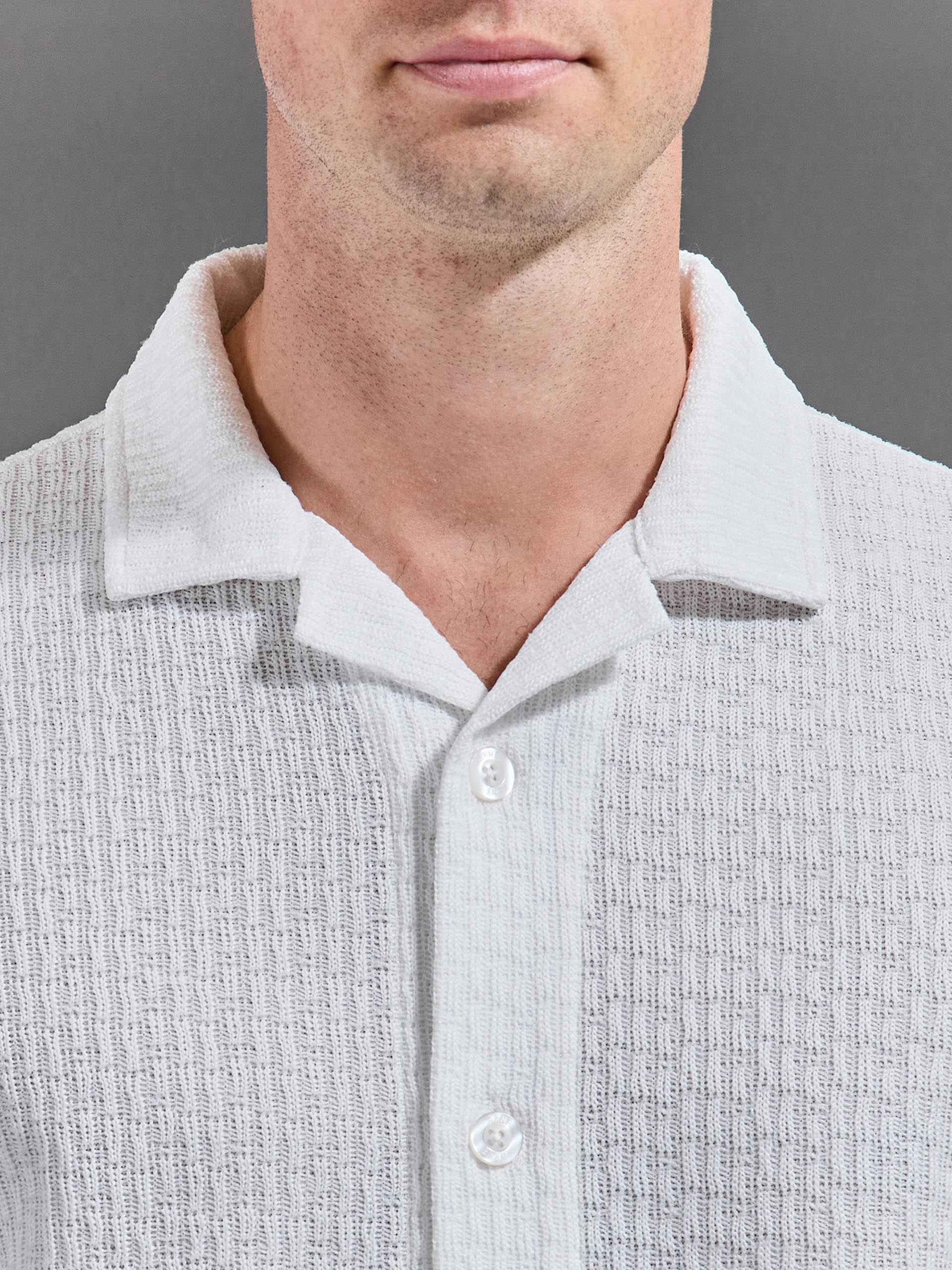 Resort Revere Collar Shirt in White