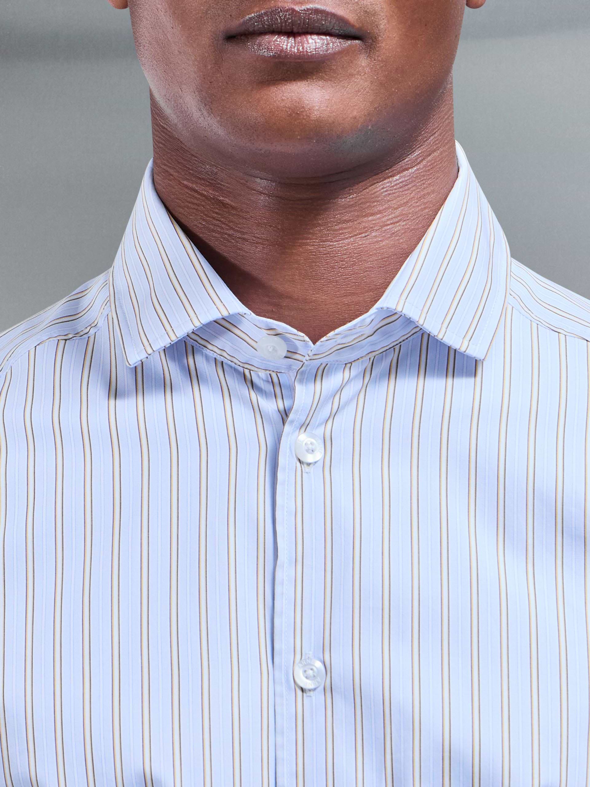 Resort Stripe Shirt in Blue