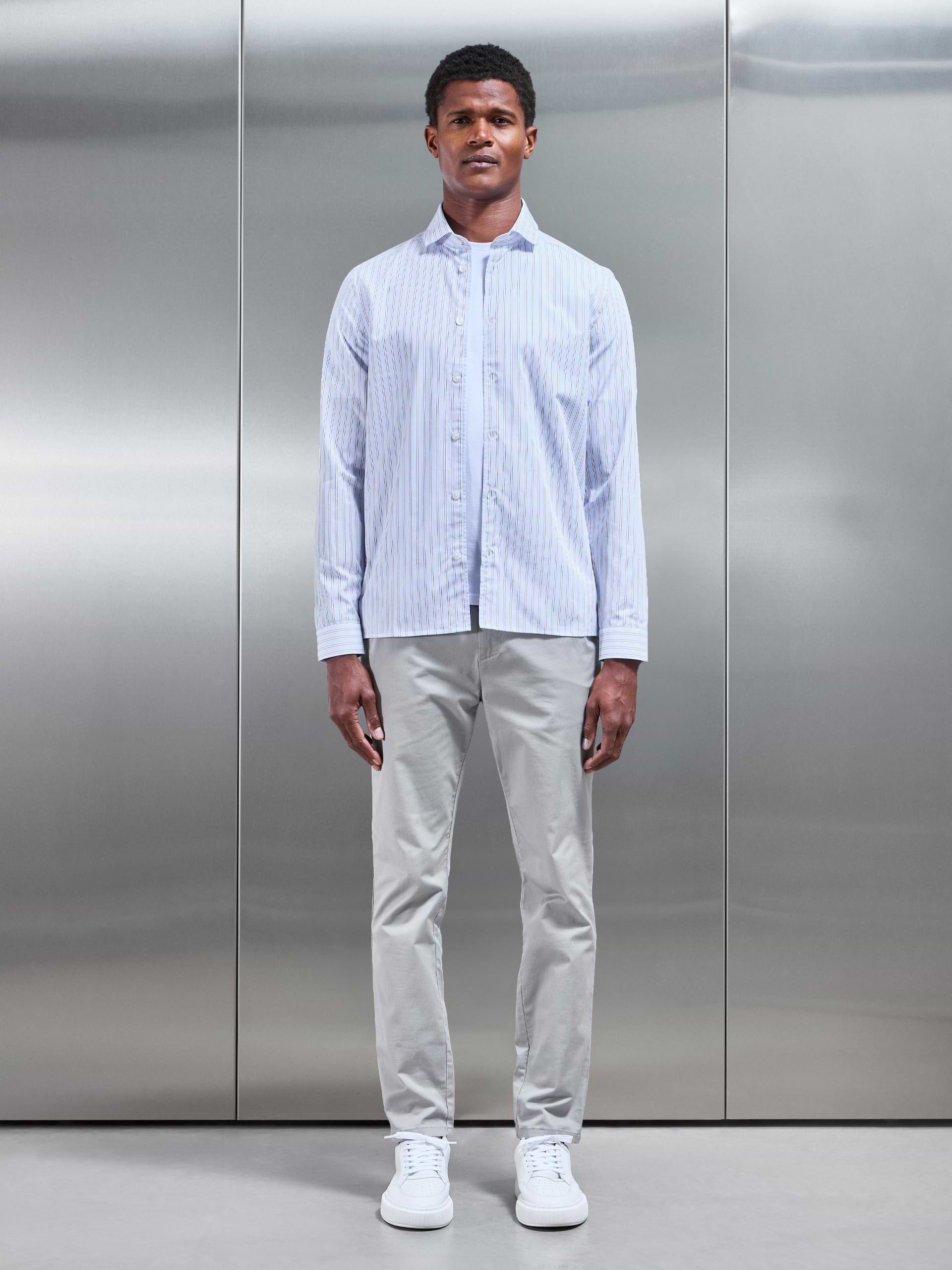 Resort Stripe Shirt in Blue