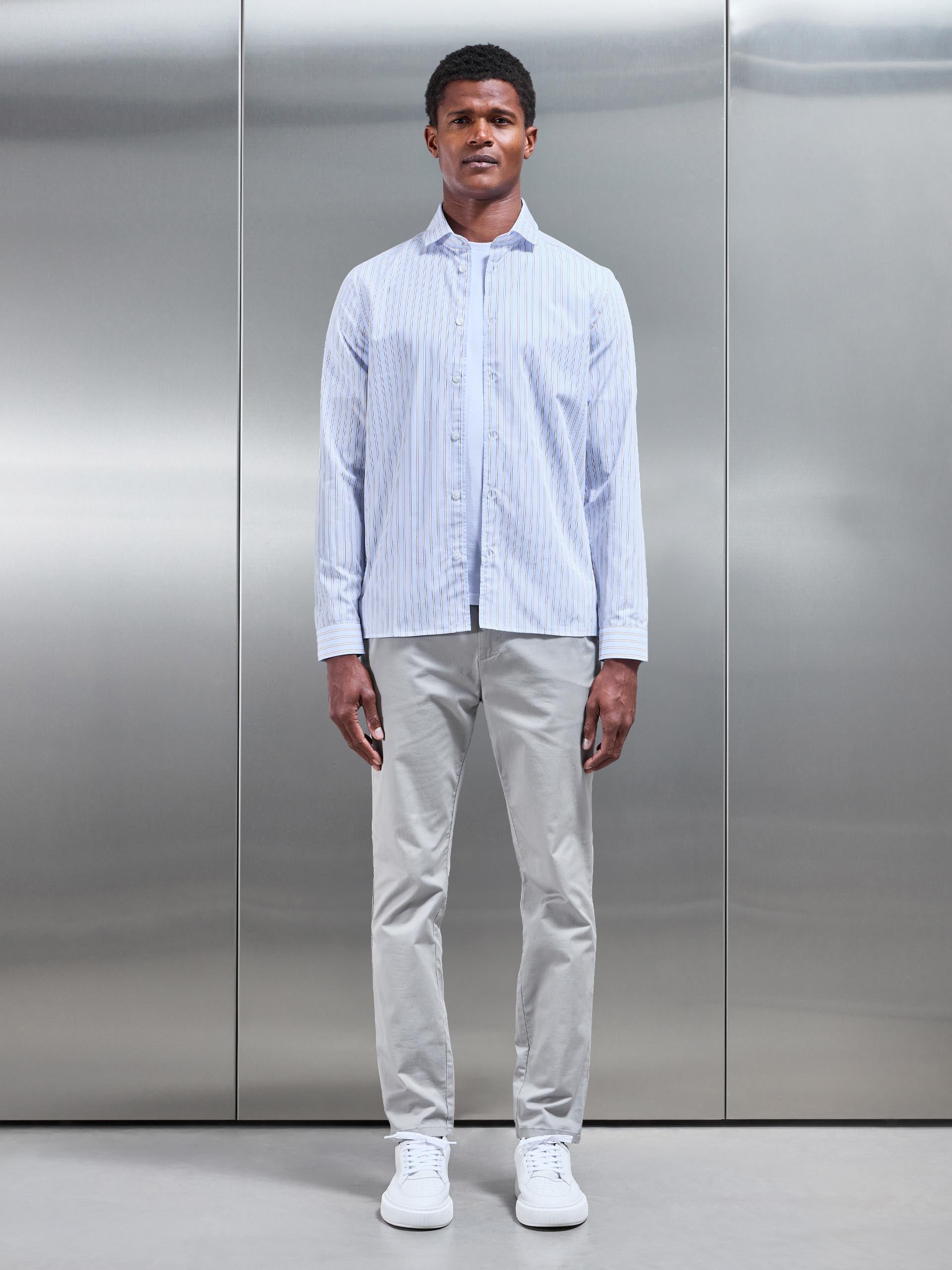 Resort Stripe Shirt in Blue