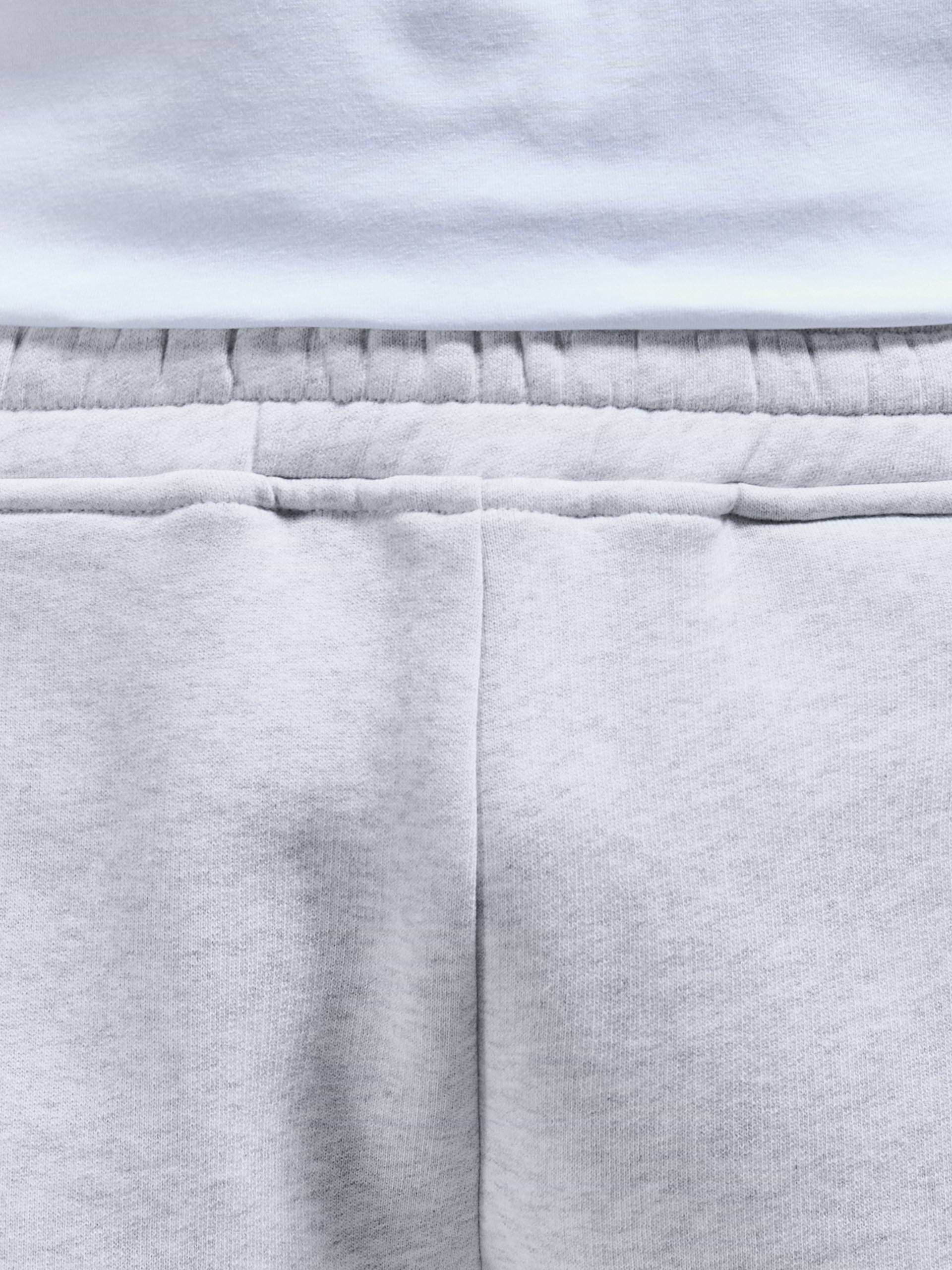Relaxed Cuffed Jogger in Marl Grey
