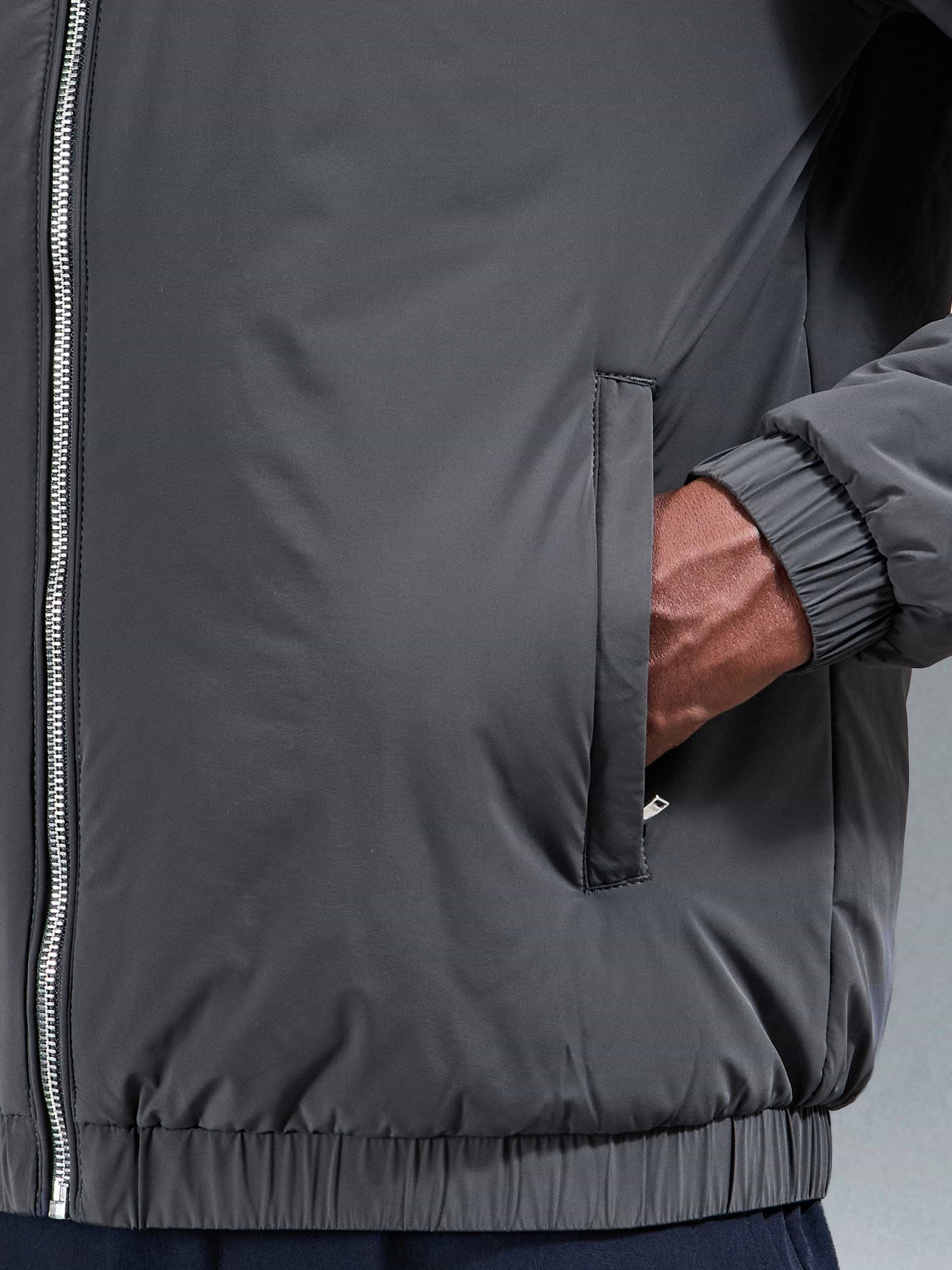 Shell Padded Windbreaker in Grey