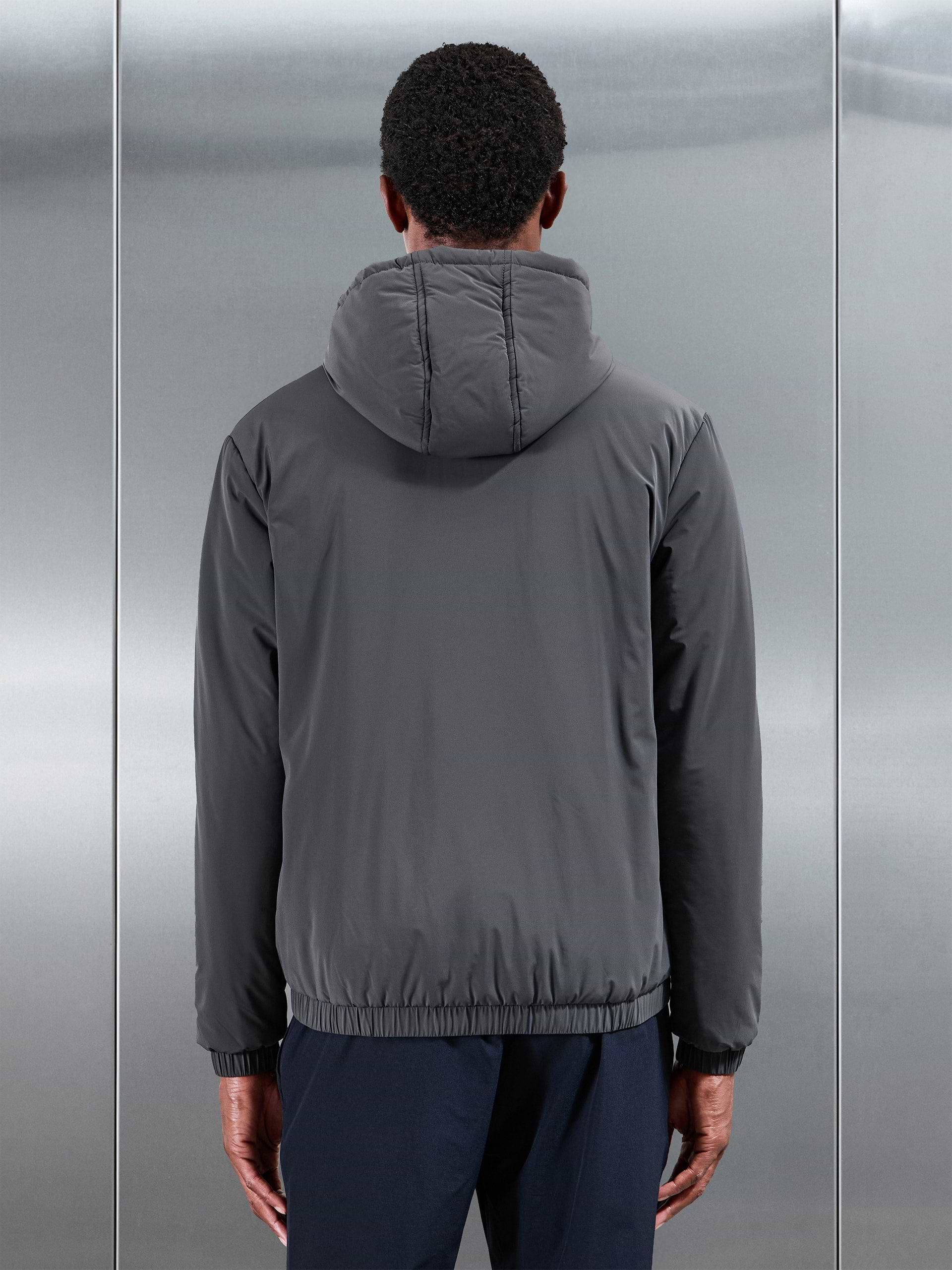 Shell Padded Windbreaker in Grey