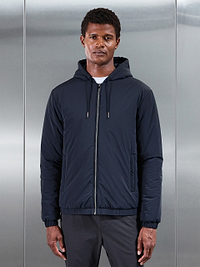Shell Padded Windbreaker in Navy
