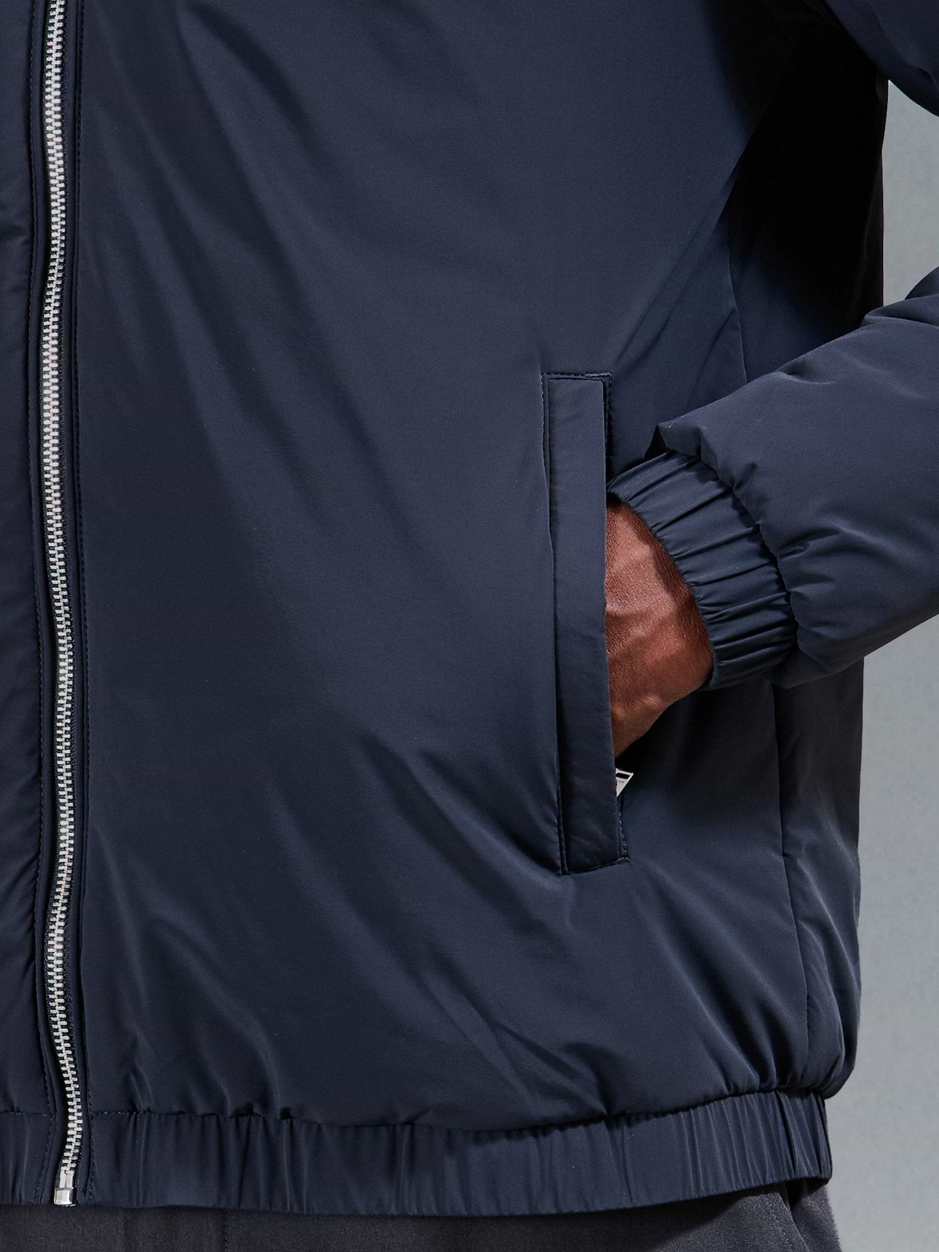 Shell Padded Windbreaker in Navy