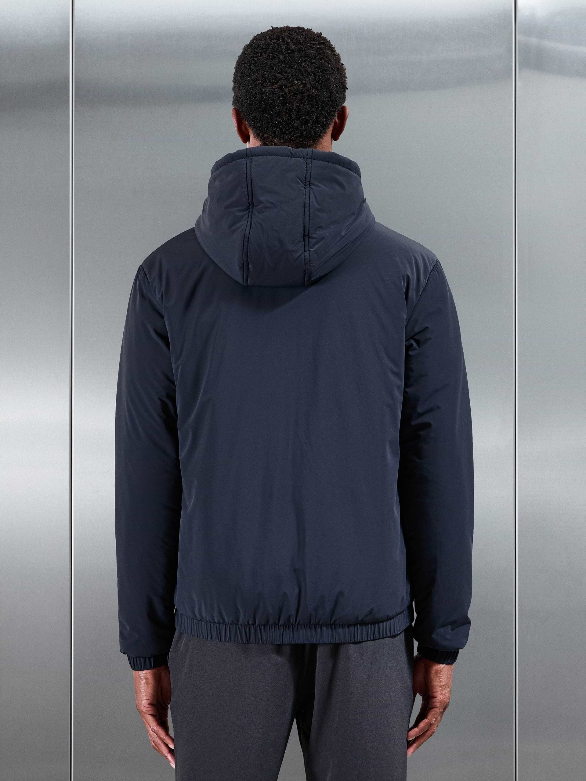 Shell Padded Windbreaker in Navy