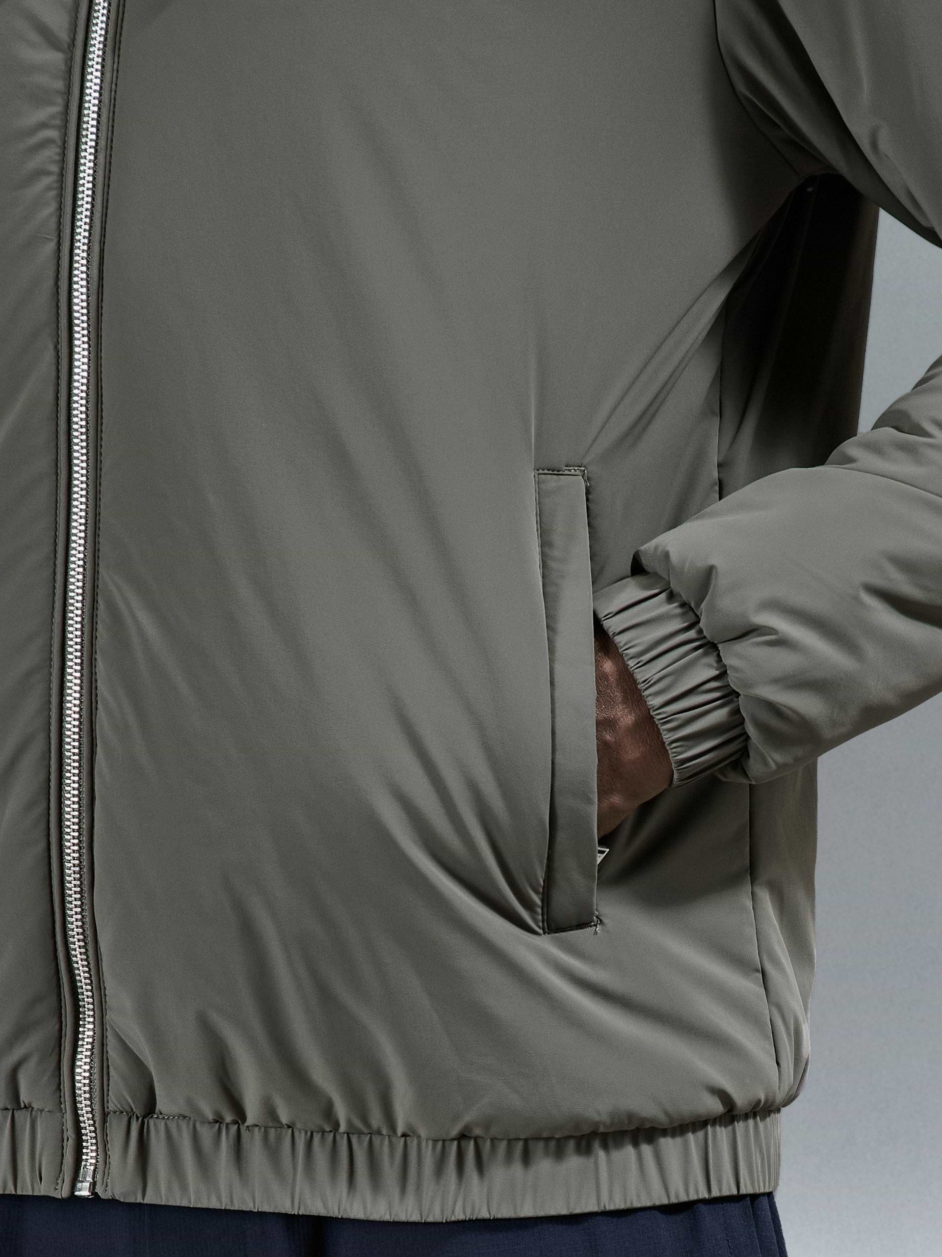 Shell Padded Windbreaker in Olive