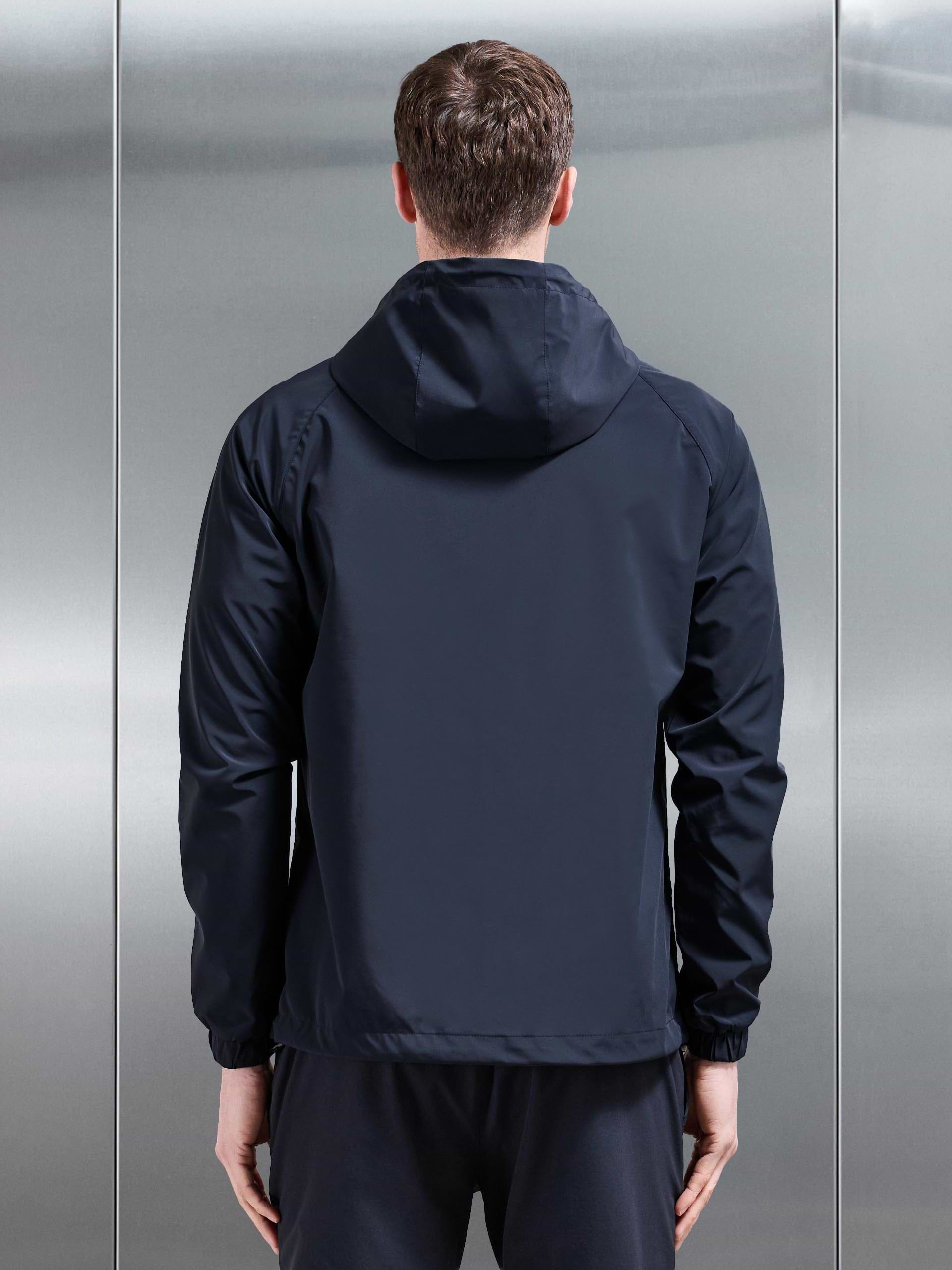 Shell Stripe Windbreaker in Navy