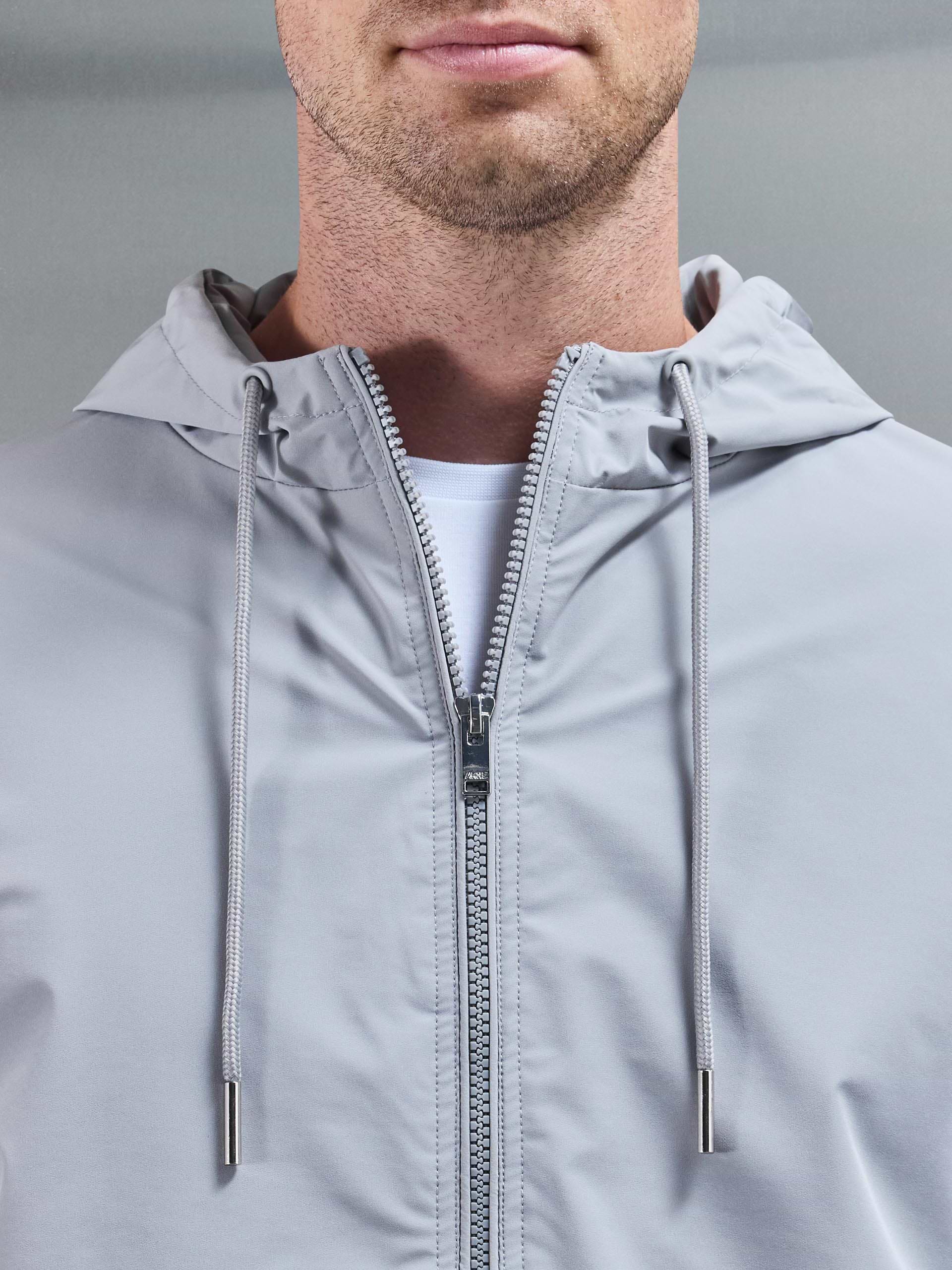 Shell Windbreaker in Mid Grey