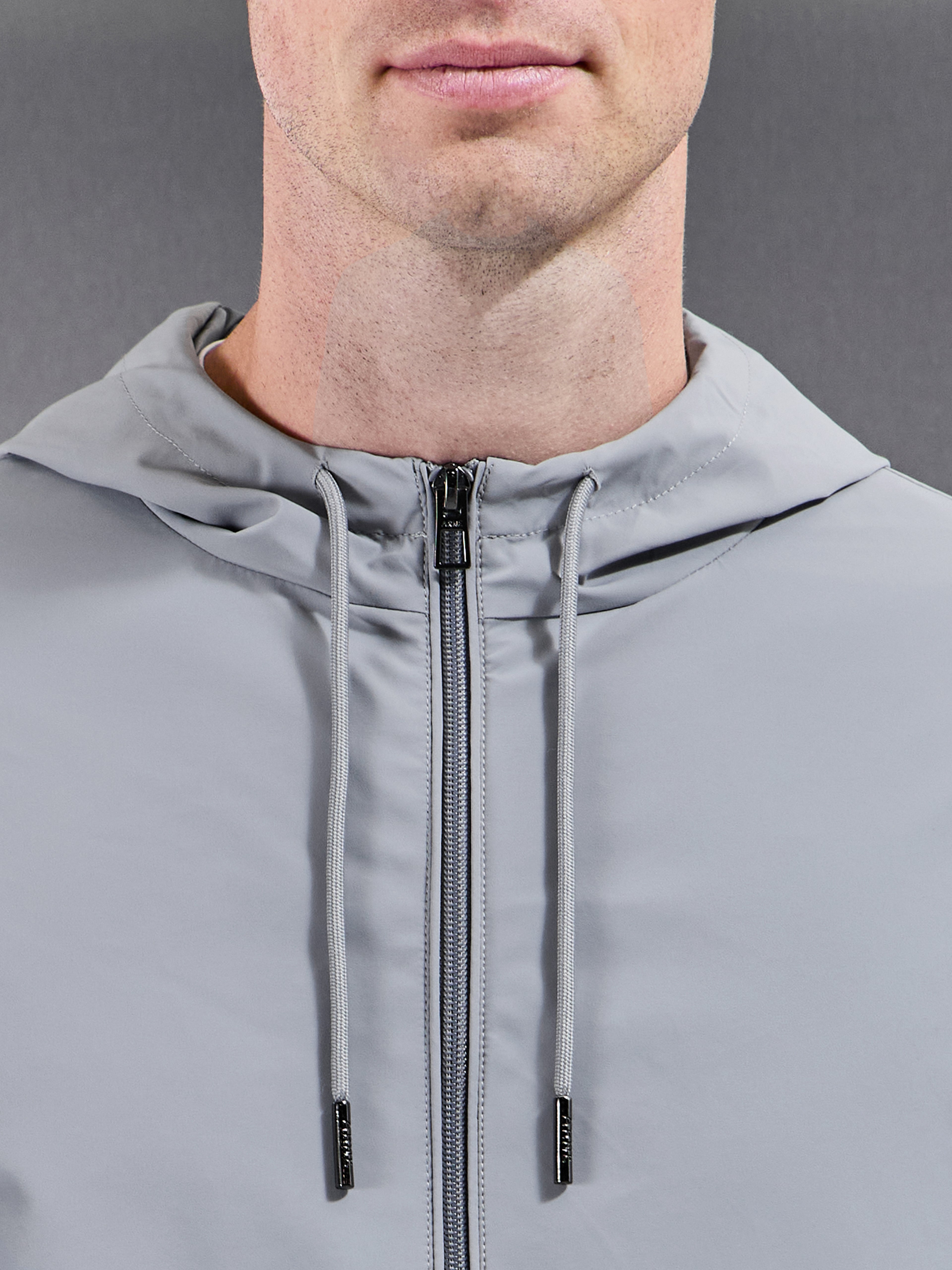 Shell Windbreaker in Mid Grey