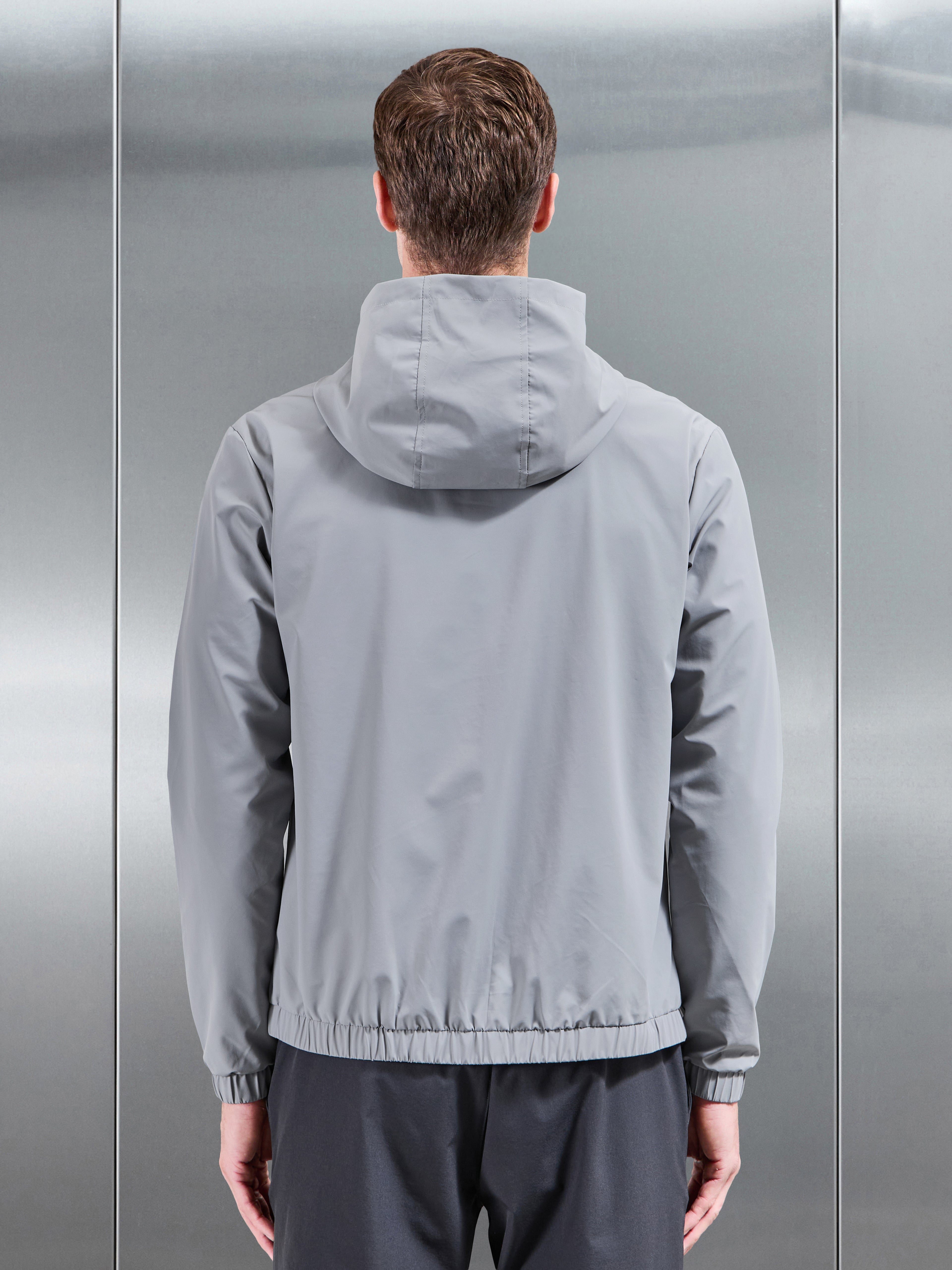 Shell Windbreaker in Mid Grey