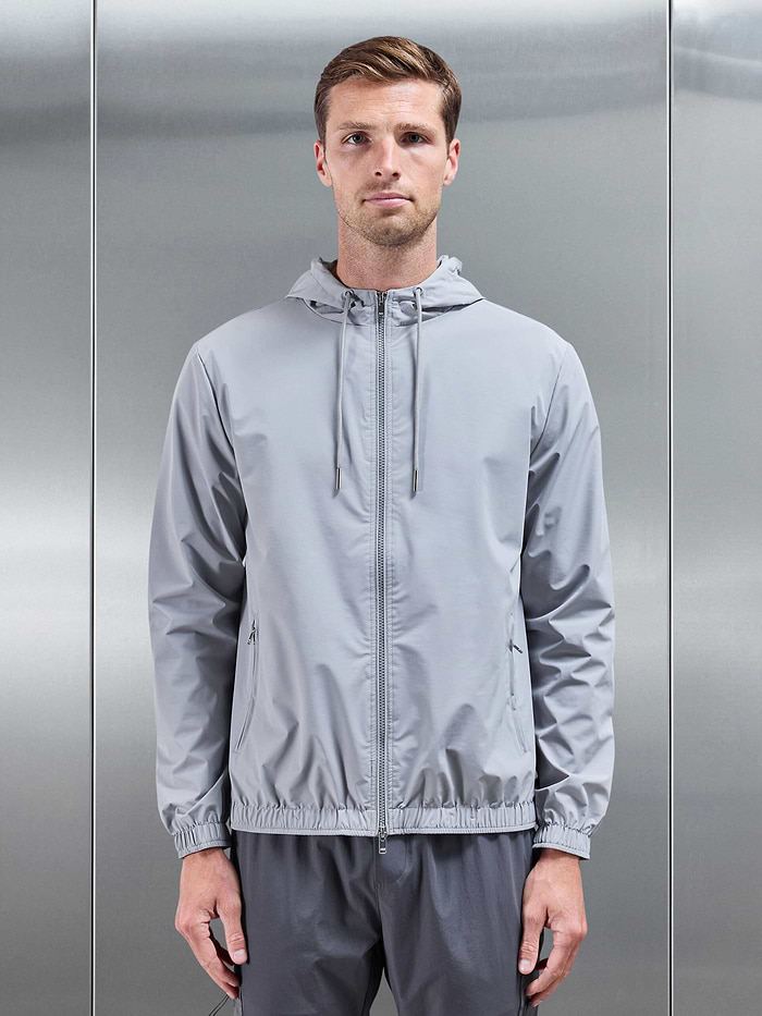 Shell Windbreaker in Mid Grey | ARNE UK