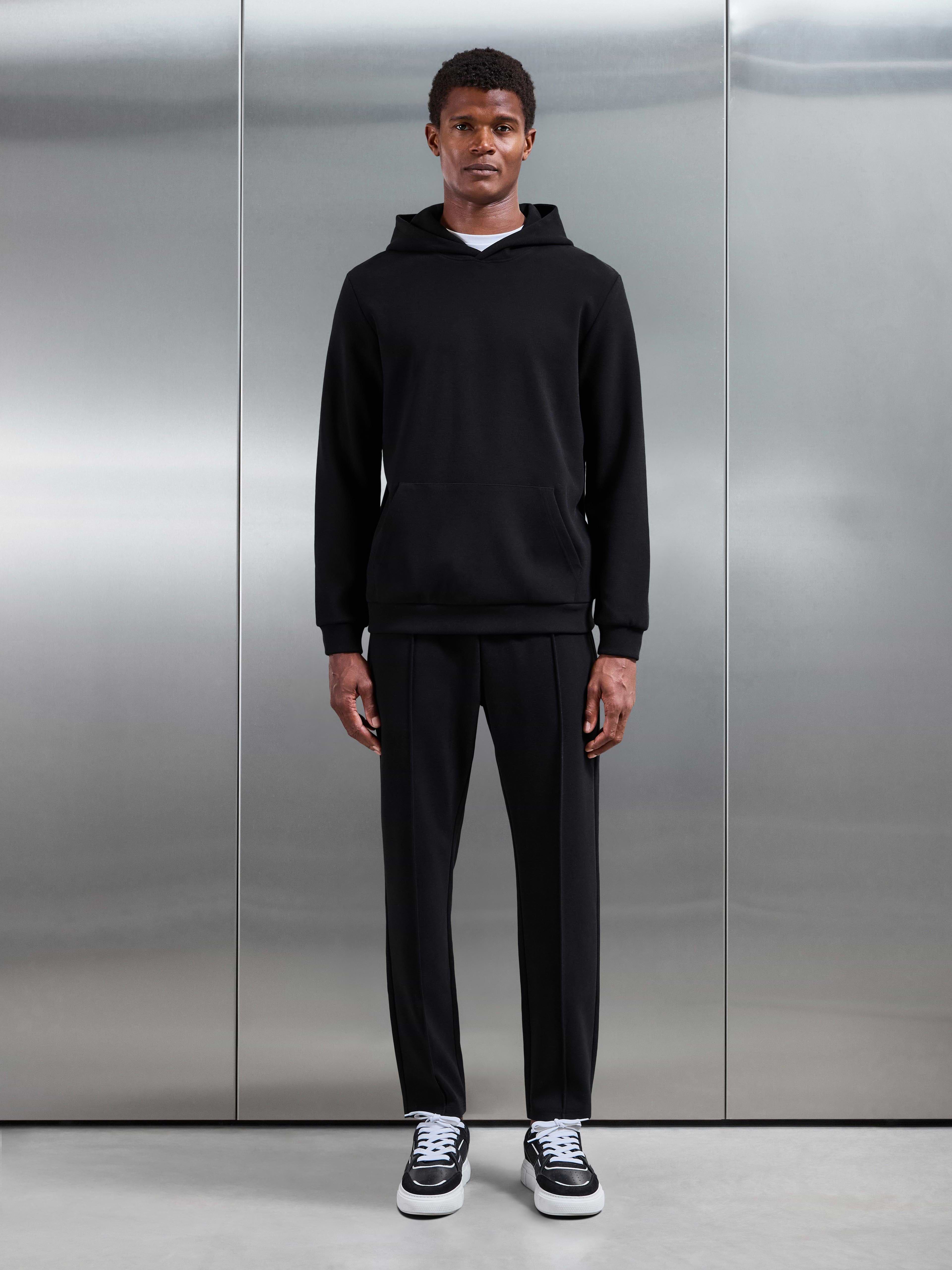 Slim Fit Knitted Jogger in Black