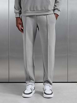 Slim Fit Knitted Jogger in Marl Grey