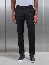 Slim Fit Tailored Chino Trouser in Black