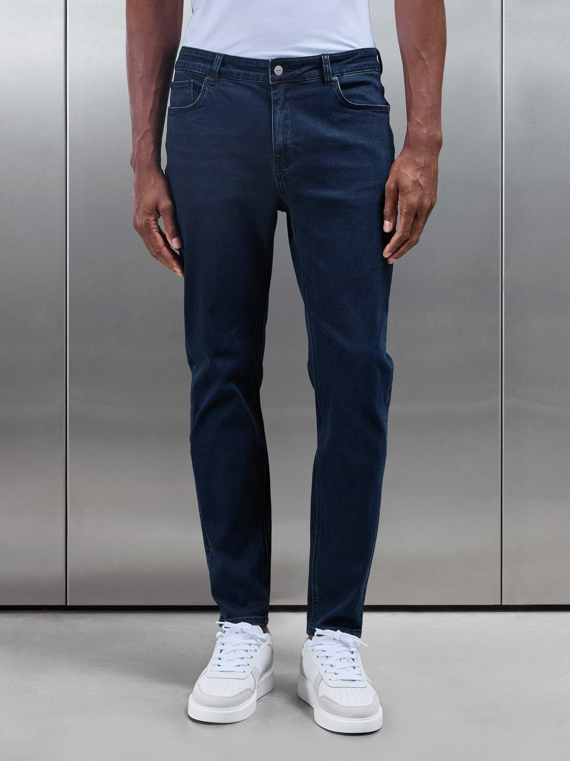 Slim Fit Denim Jeans in Navy