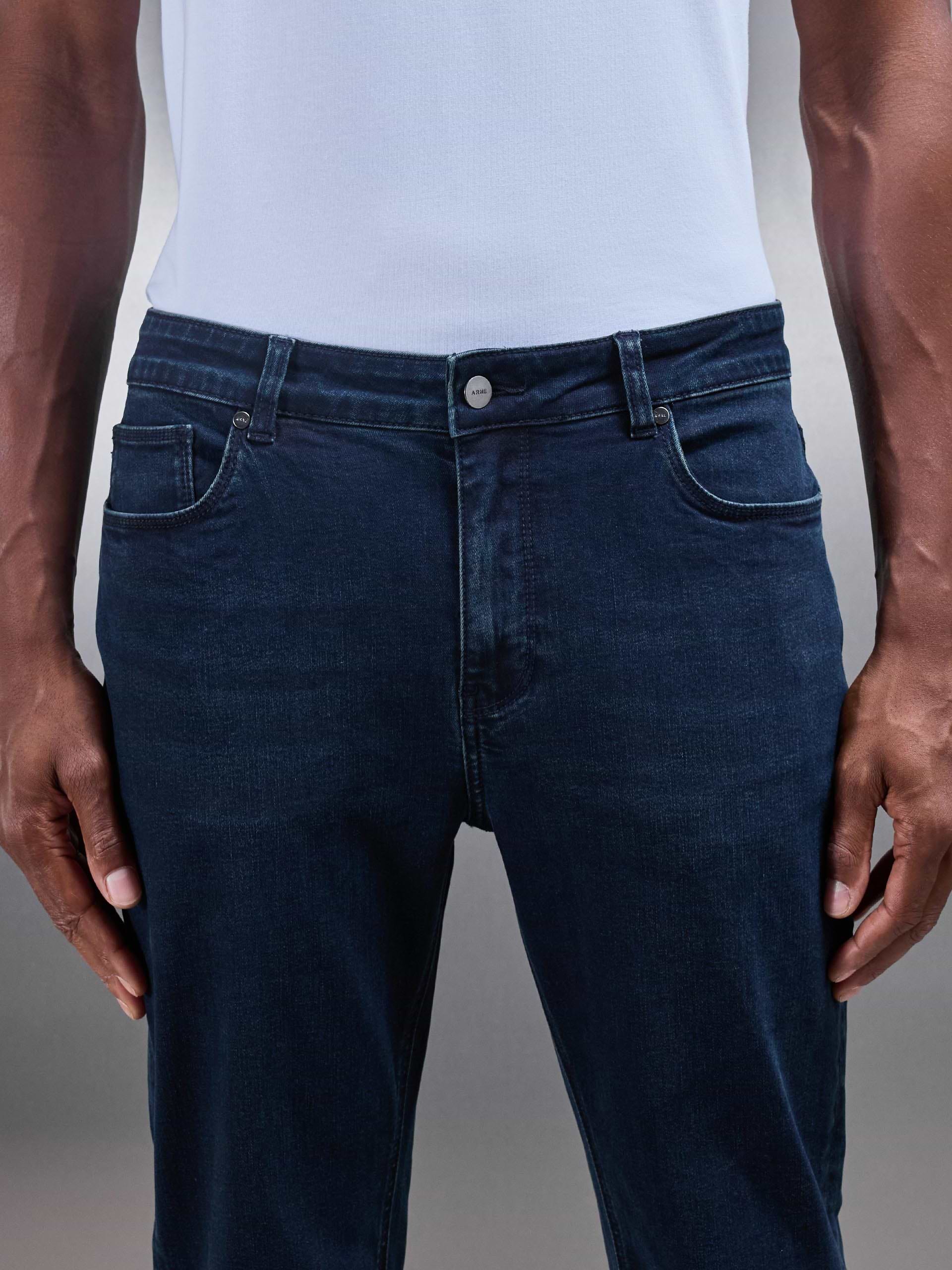 Slim Fit Denim Jeans in Navy