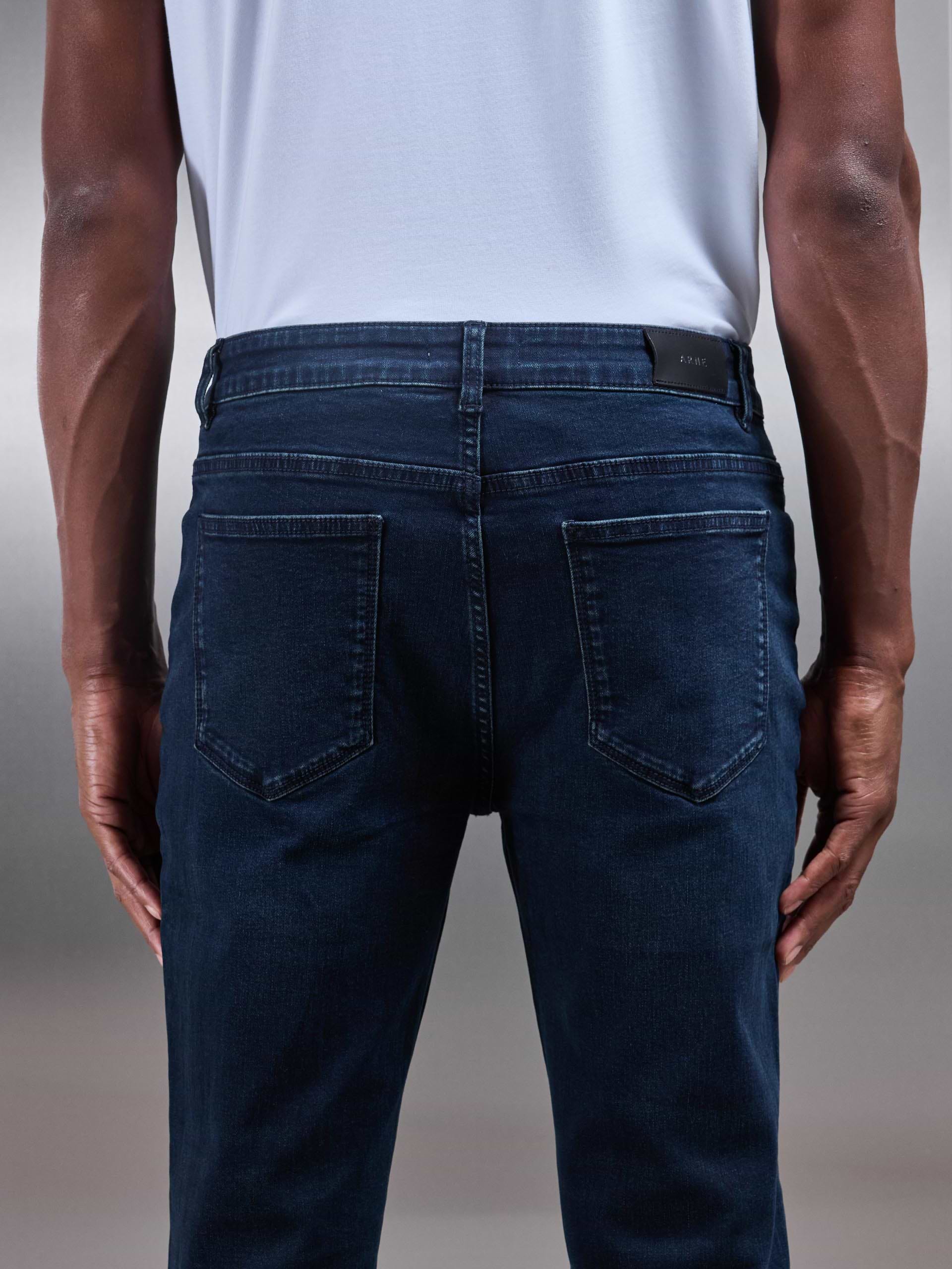 Slim Fit Denim Jeans in Navy