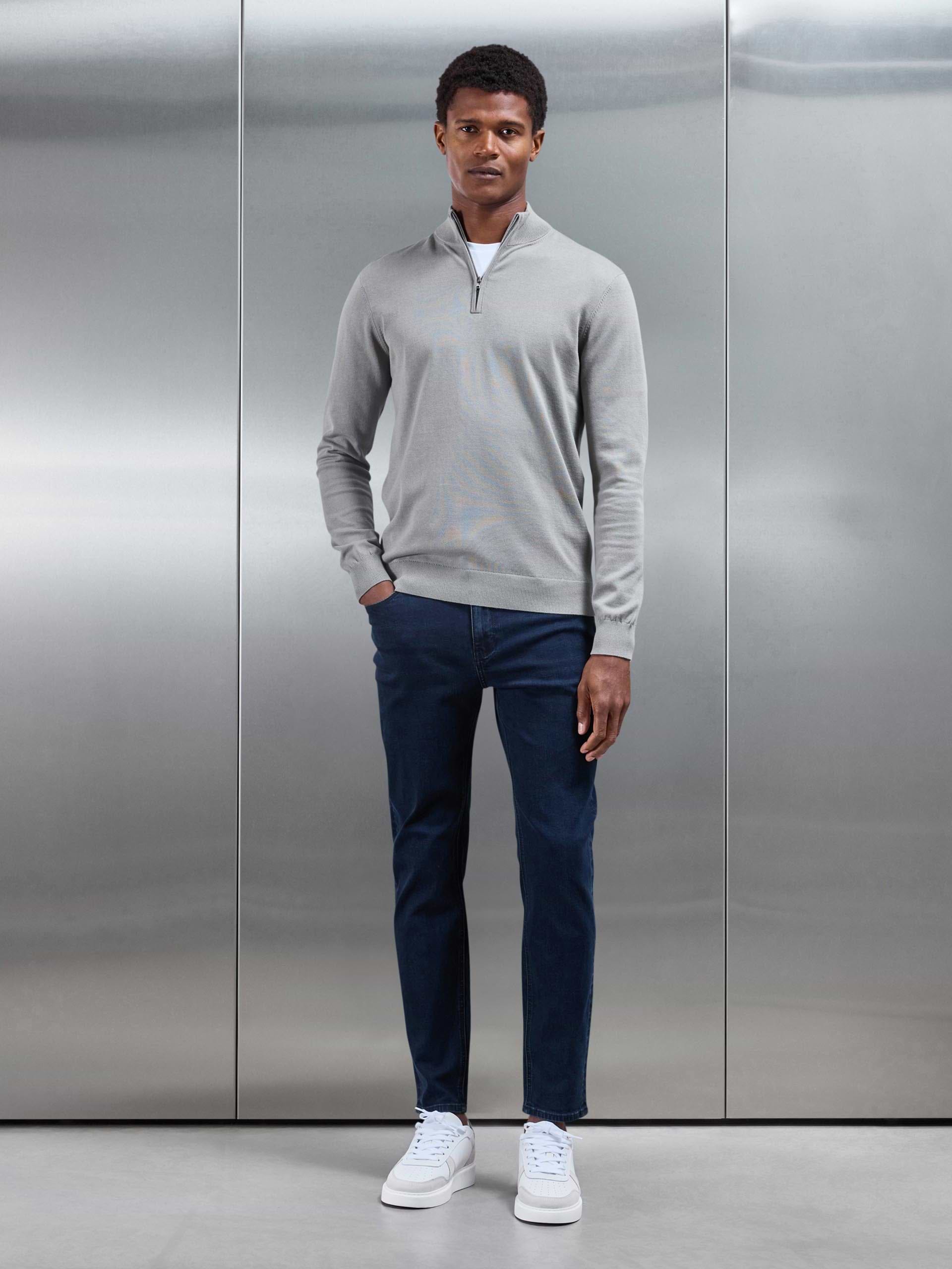 Slim Fit Denim Jeans in Navy