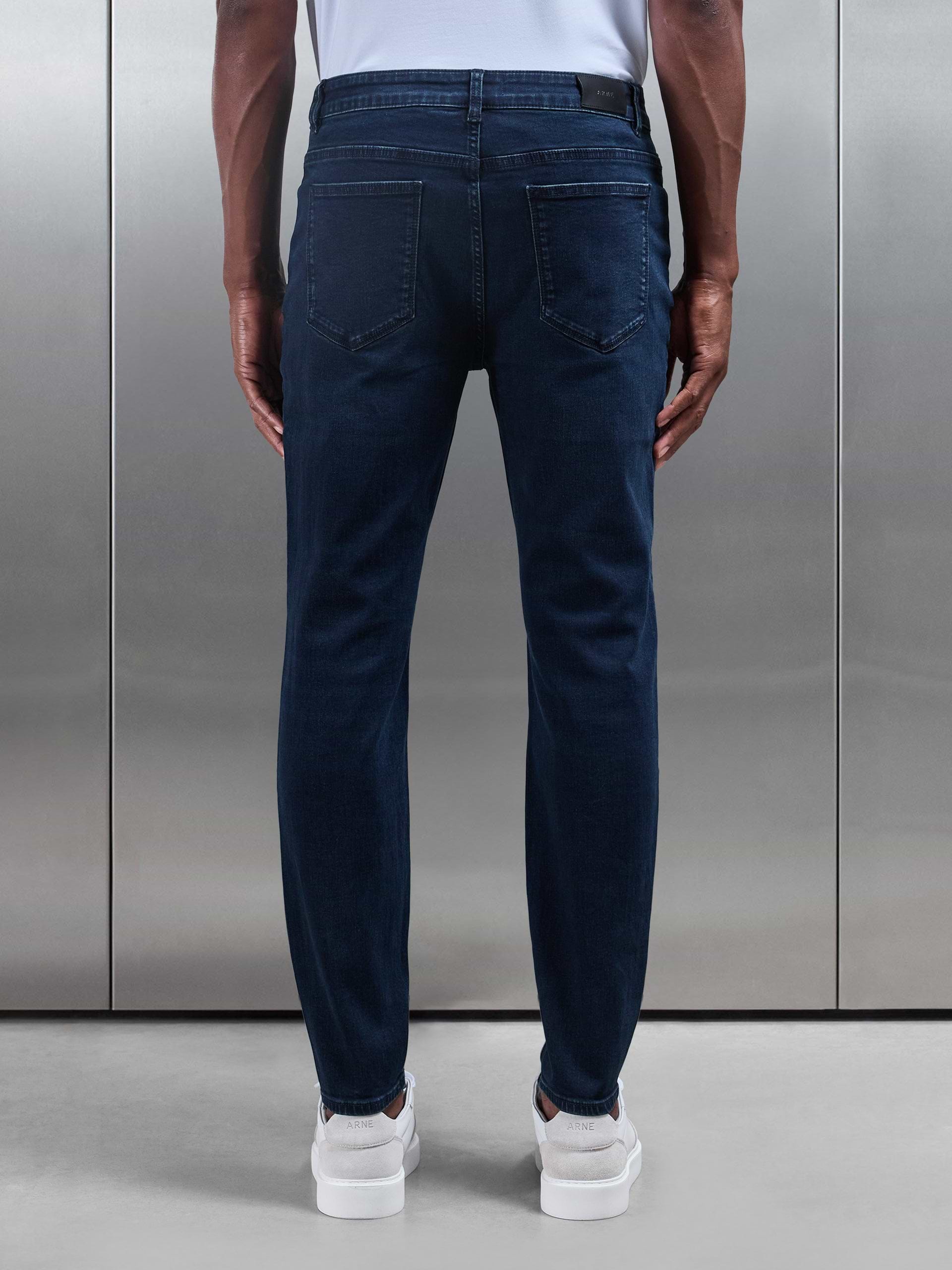 Slim Fit Denim Jeans in Navy