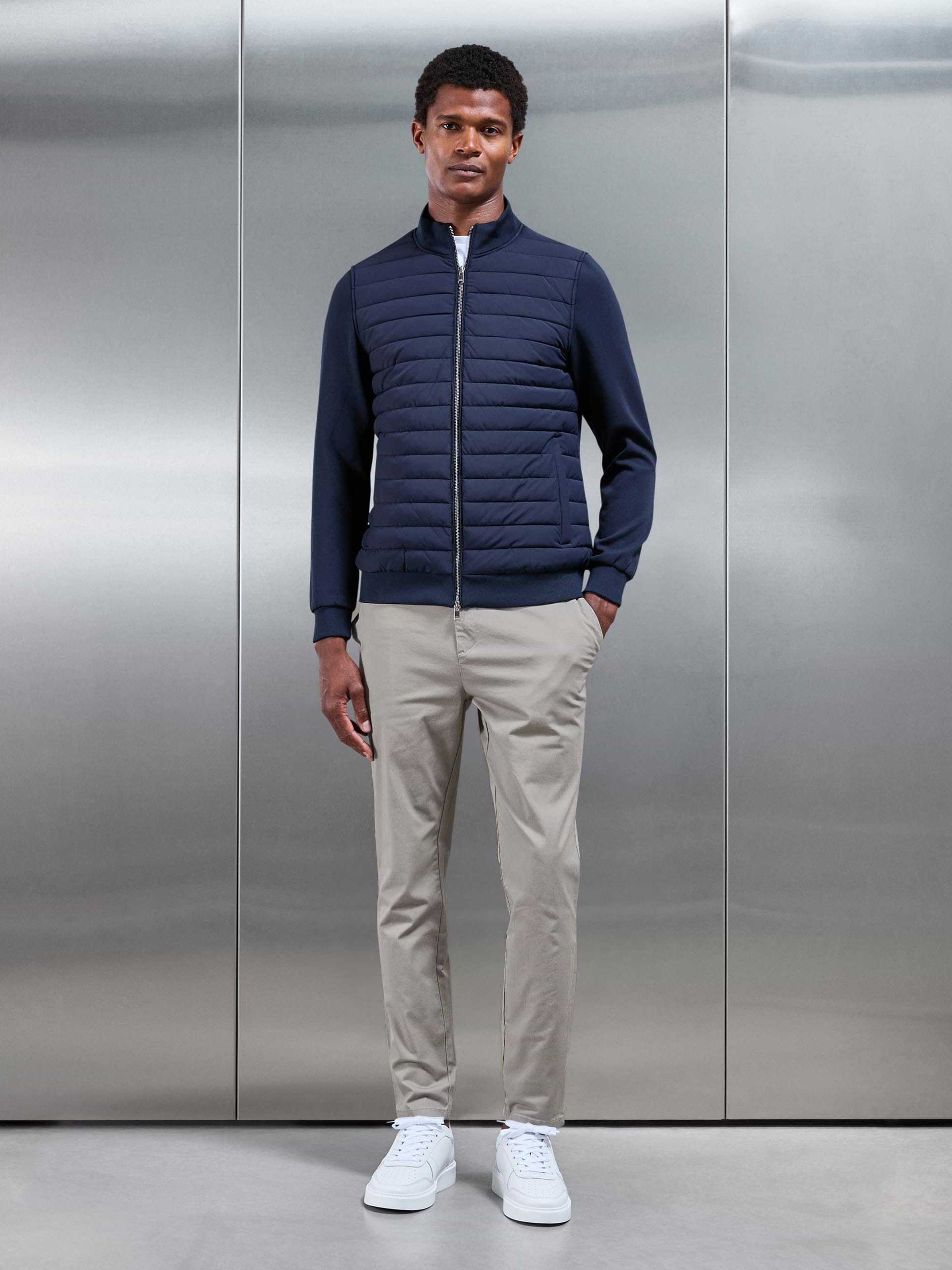 Slim Fit Tailored Chino Trouser in Stone