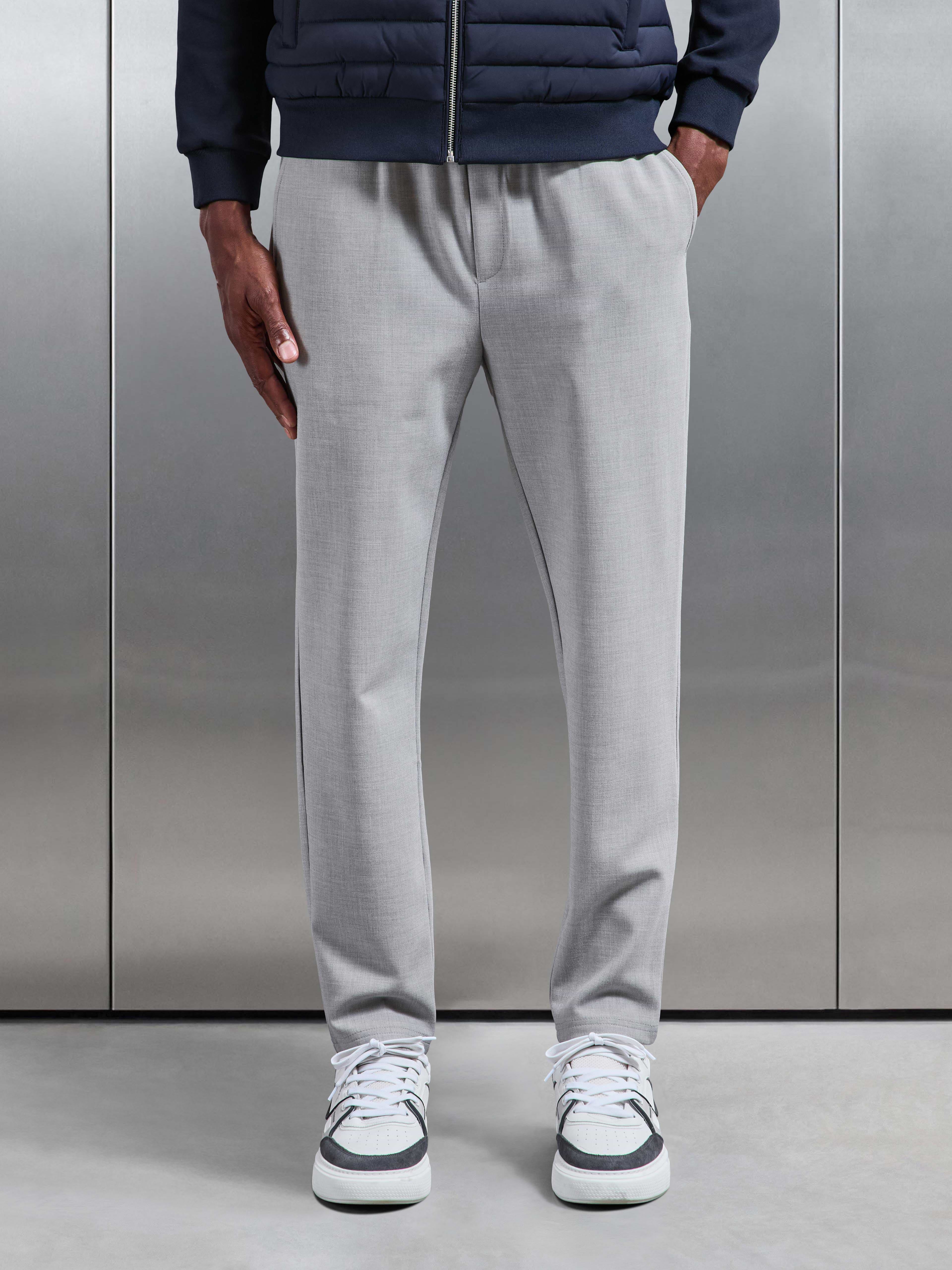 Smart Casual Jogger in Stone