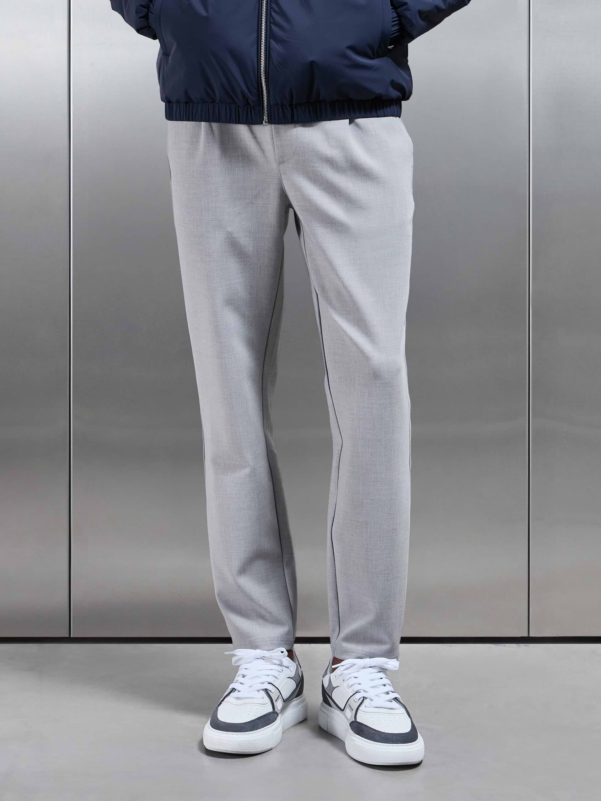Smart Casual Jogger in Stone